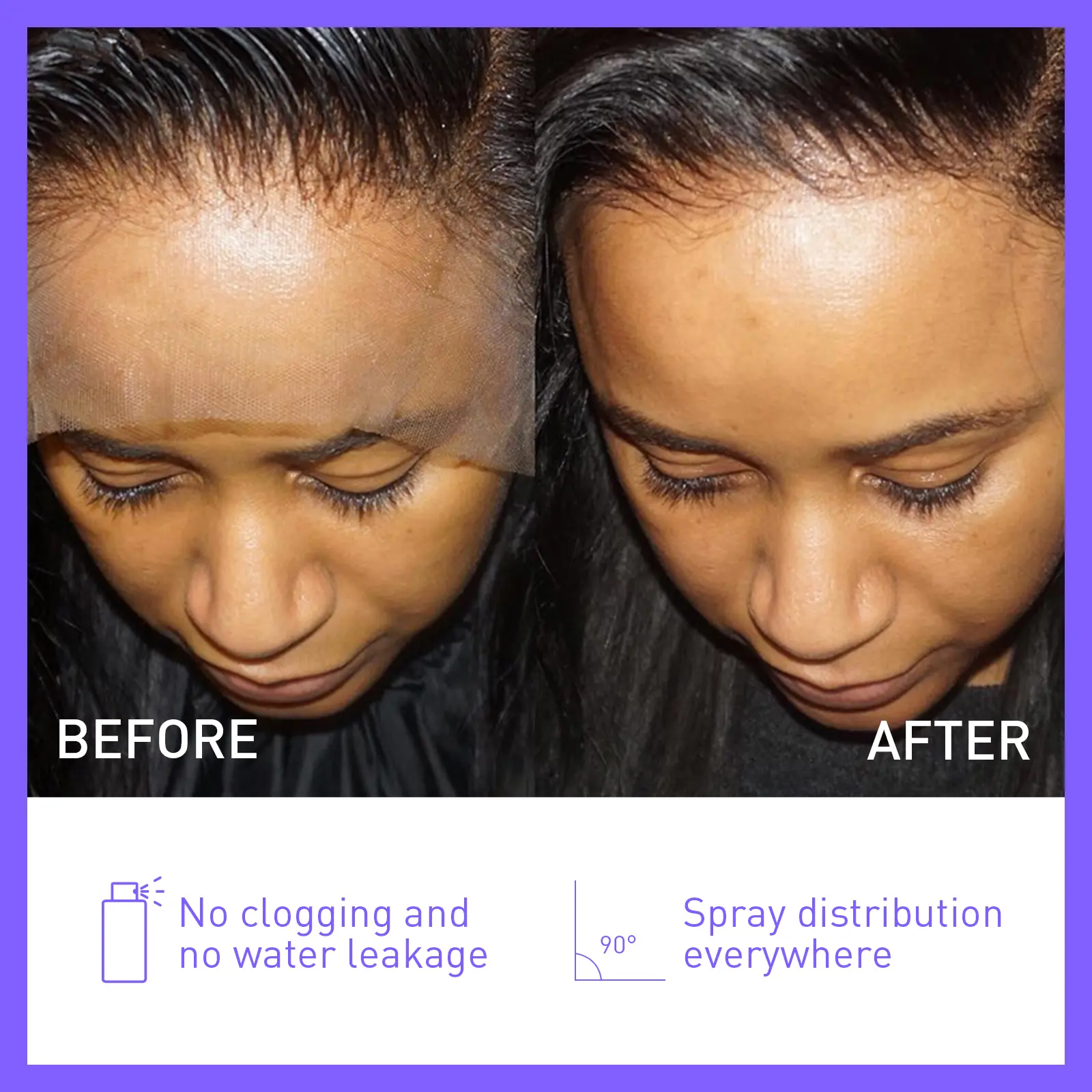 Lace Wig Hair Spray for Seamless Hairline Integration - West&Month 5 lace wig spray hairline seamless integrate West Month 311 5030