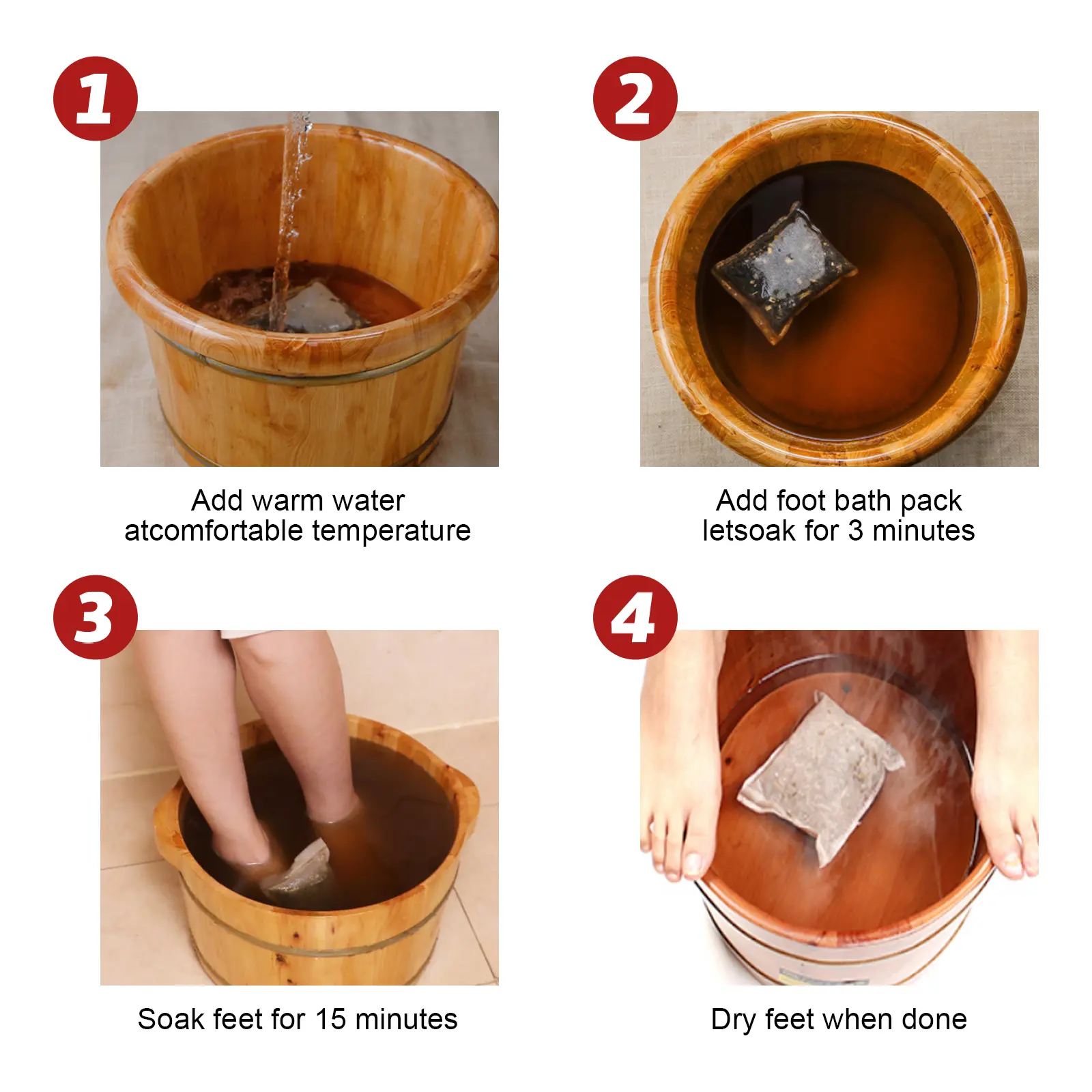 Ginger Ginseng Foot Bath Kit for Warming Comfort - West&Month 3 leg slimming foot bath relieve soreness swelling West Month 271 4508