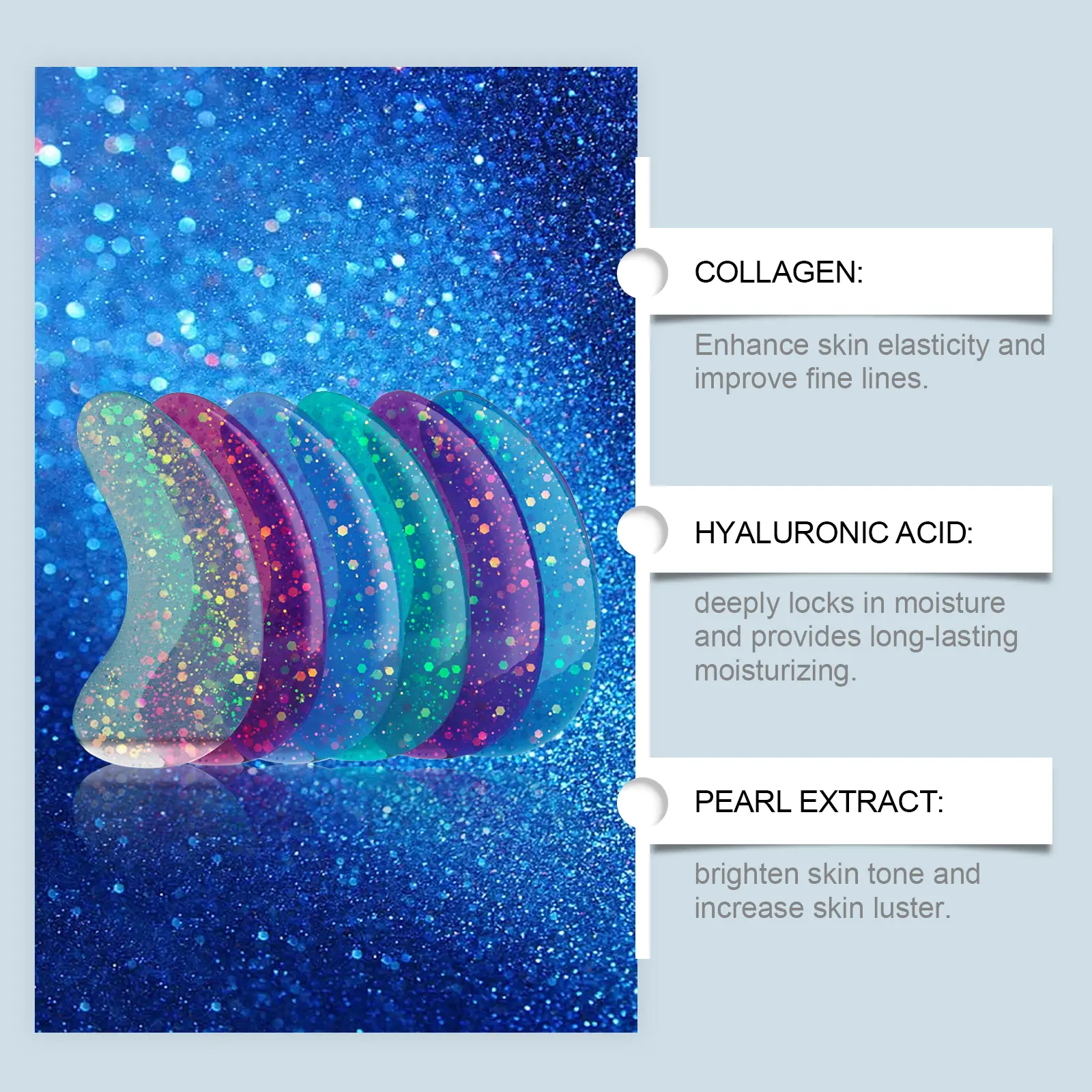 Moisturizing Eye Mask for Fine Lines & Hydration Light Line West&Month 5 light line eye mask gently nourish lighten moisturize West Month 543 8278