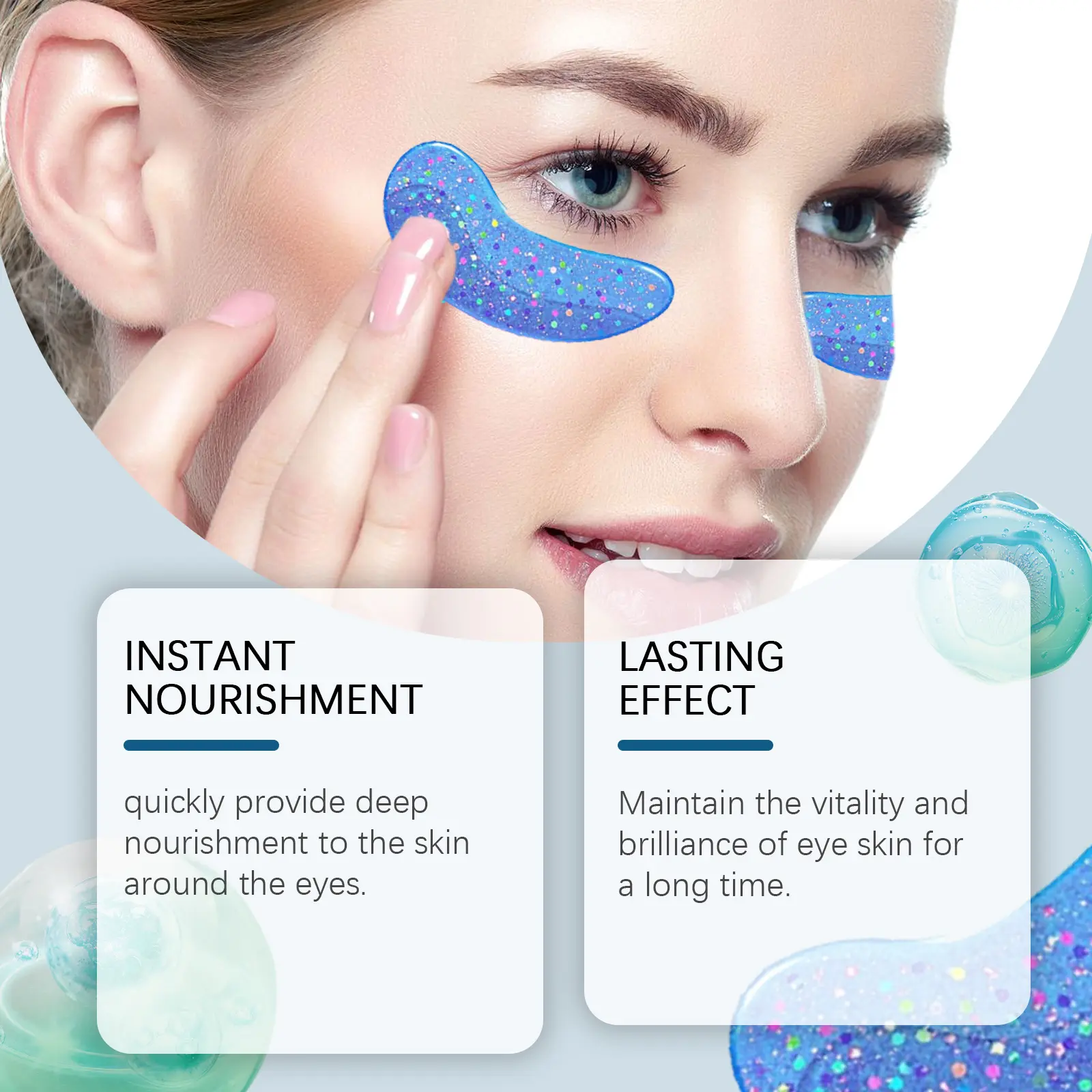 Moisturizing Eye Mask for Fine Lines & Hydration Light Line West&Month 6 light line eye mask gently nourish lighten moisturize West Month 543 8279