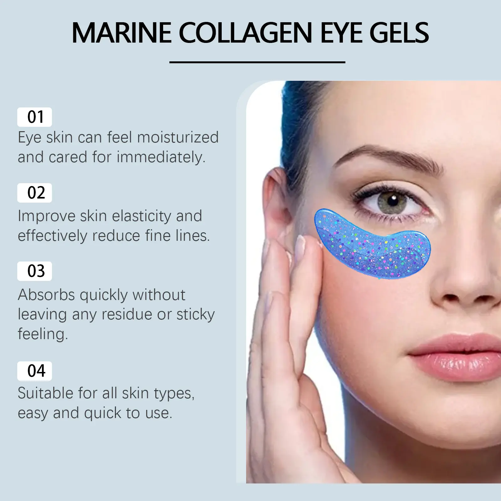 Moisturizing Eye Mask for Fine Lines & Hydration Light Line West&Month 7 light line eye mask gently nourish lighten moisturize West Month 543 8280