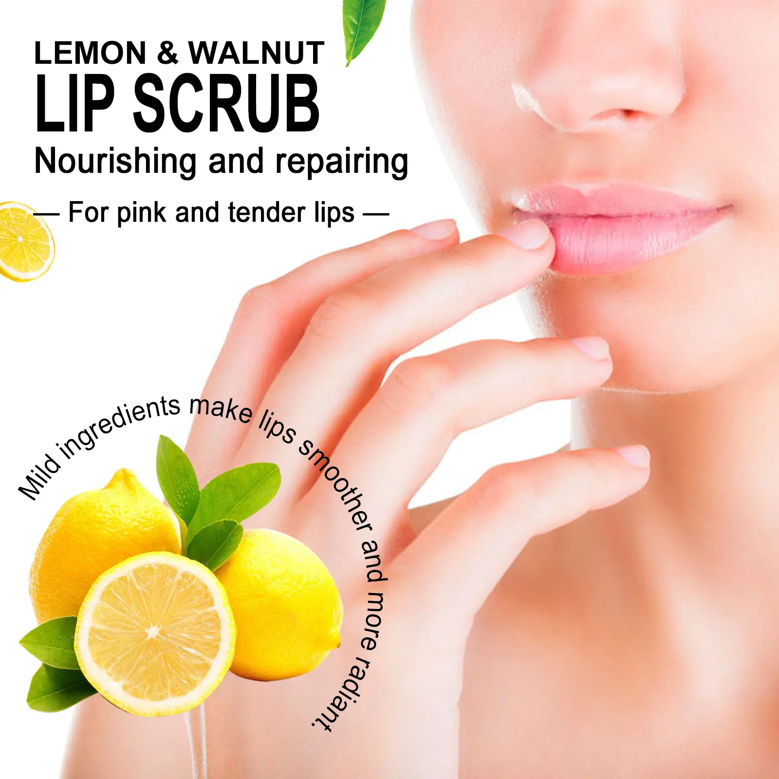 Lip Scrub to Exfoliate Dead Skin & Hydrate Lips - West&Month 8 lip scrub fade lines repair dead skin West Month 338 5392
