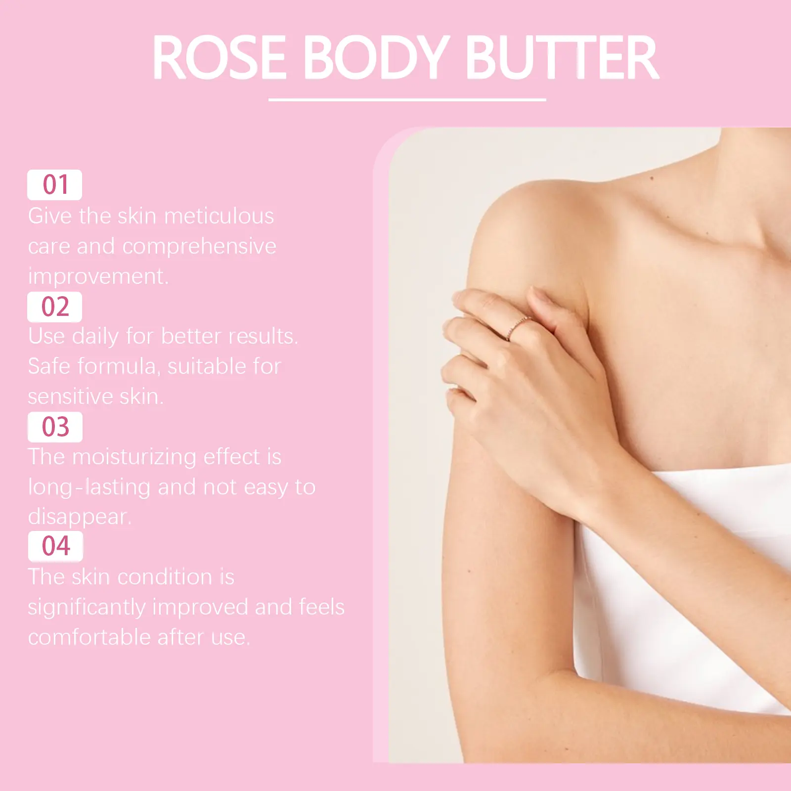 Moisturizing Body Cream for Rough Skin with Shea Butter - West&Month 11 moisturizing body cream restore rough dull skin West Month 080 2104
