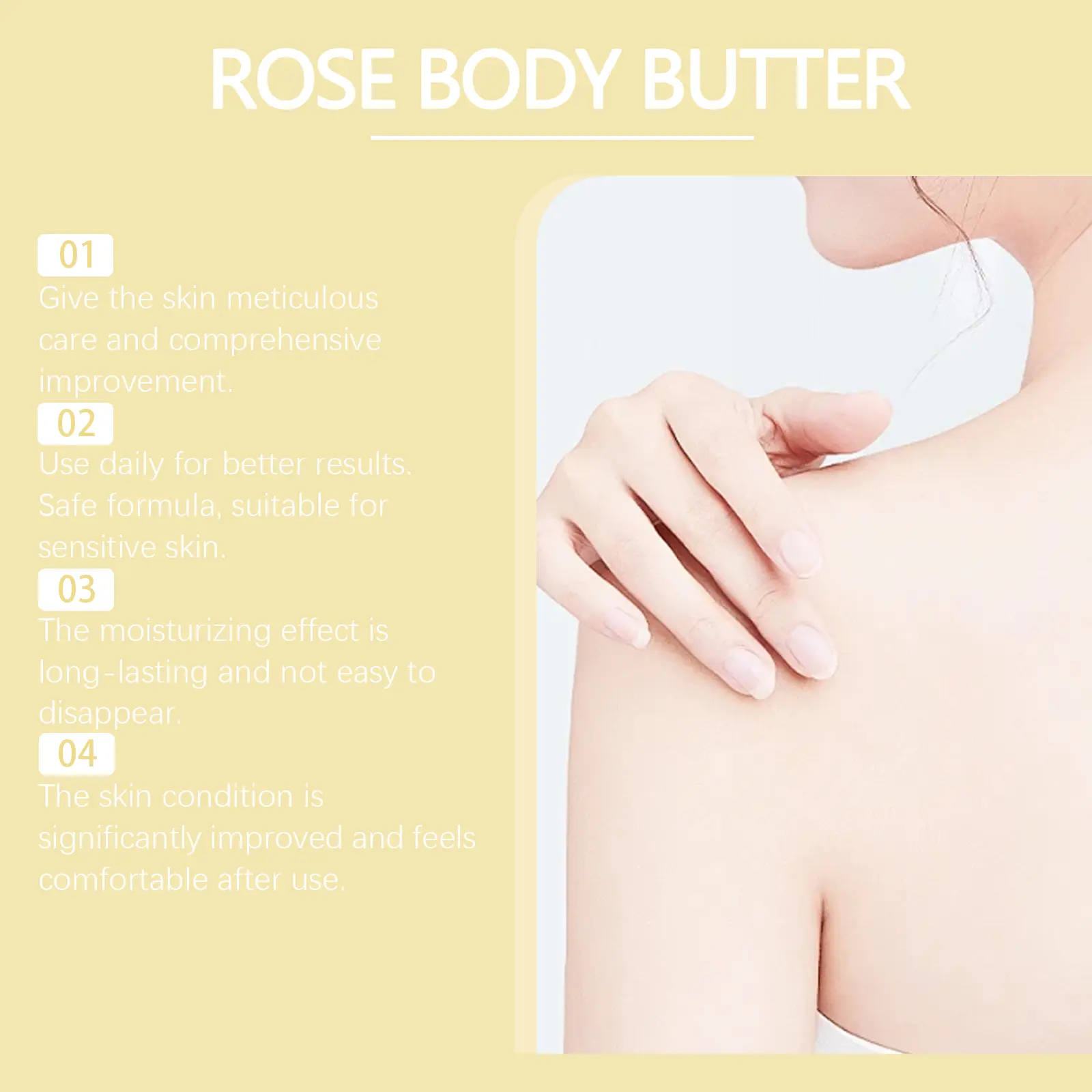 Moisturizing Body Cream for Rough Dull Skin with Shea Butter - West&Month 11 moisturizing body cream restore rough dull skin West Month 145 2925