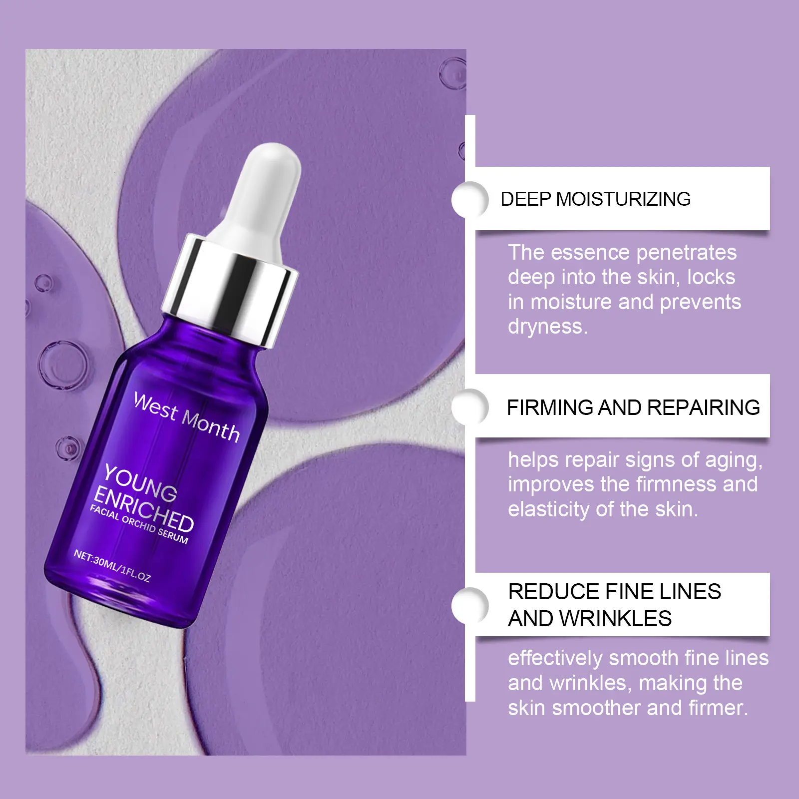 Moisturizing Essence for Firming and Brightening - West&Month 8 moisturizing essence firm brighten nourish tender West Month 617 9034