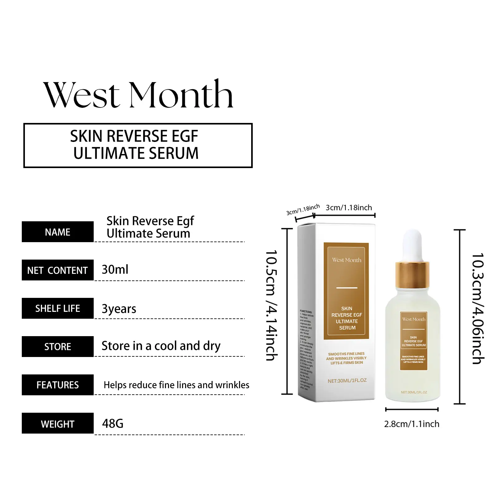Moisturizing Firming Essence for Hydrating & Brightening - West&Month 1 moisturizing essence firm hydrate brighten West Month 488 7475