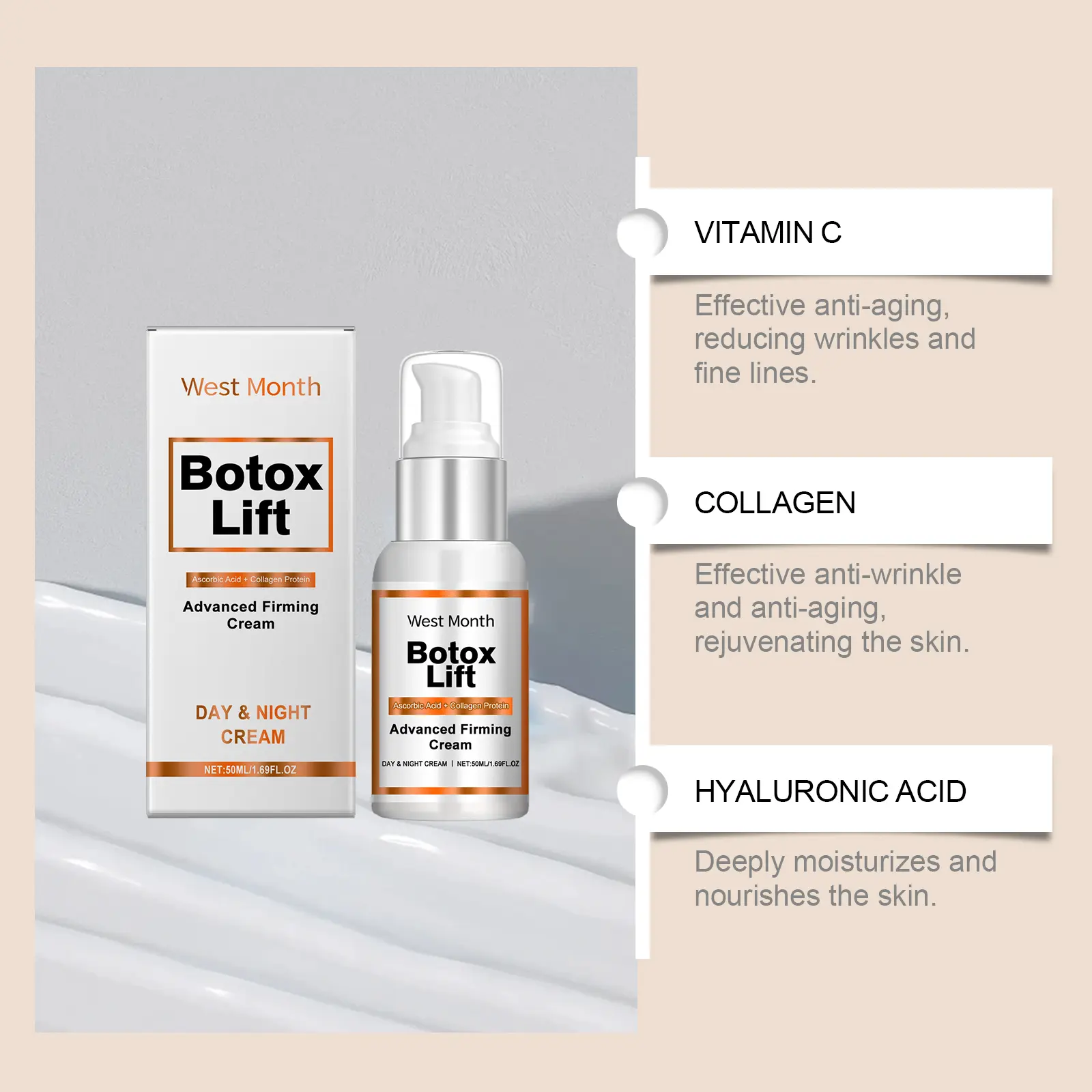 Moisturizing Essence Lotion for Hydrated Skin with Hyaluronic Acid - West&Month 8 moisturizing essence lotion hydrate rejuvenate West Month 615 9014
