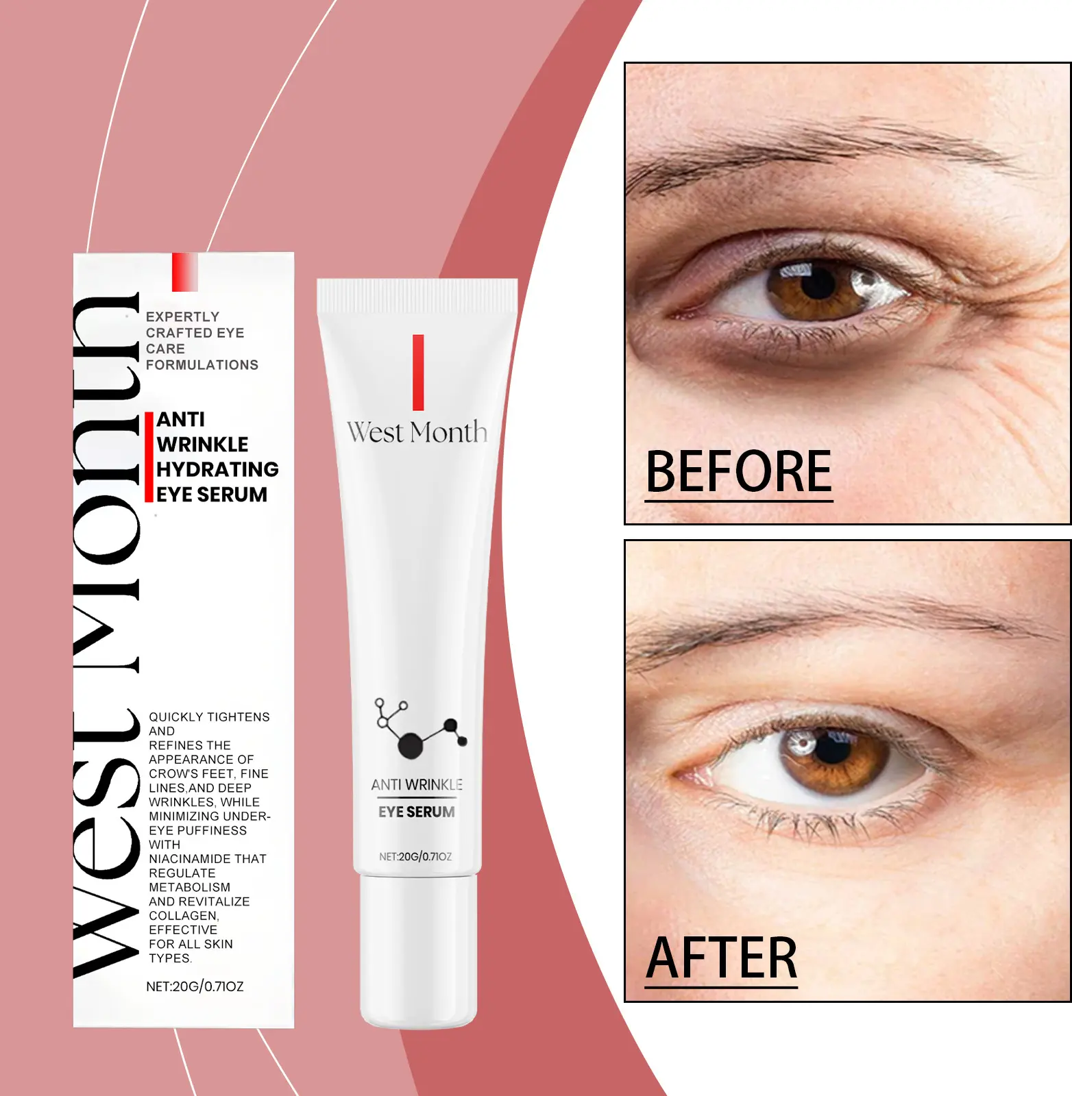 My Honest West&Month Eye Cream Review: The Game-Changer for My 3 AM Eyes 2 Close-up of West&Month Eye Cream texture on hand