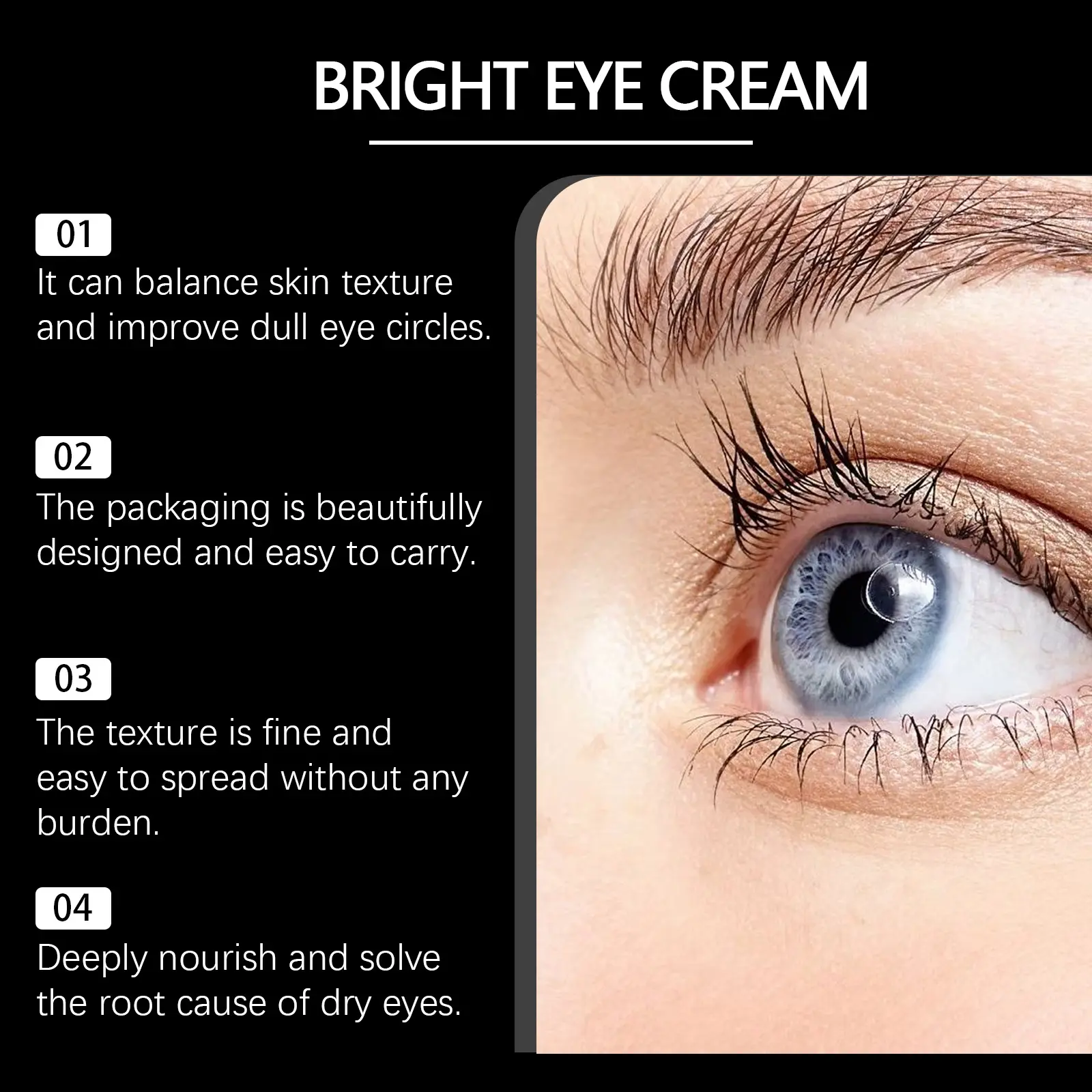 Moisturizing Eye Cream with Vitamin C for Brightening - West&Month 5 moisturizing eye cream gentle delicate daily West Month 467 7174