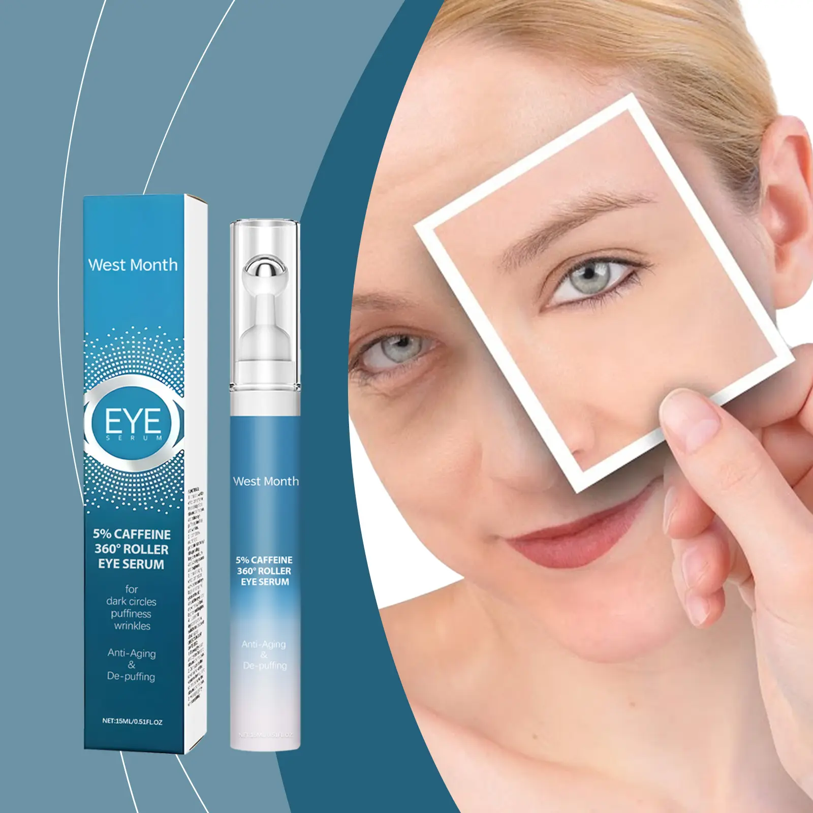 Moisturizing Eye Cream for Skin Lines and Glossy Skin - West 2 moisturizing eye cream moisturize lines gloss West Month 110 2499
