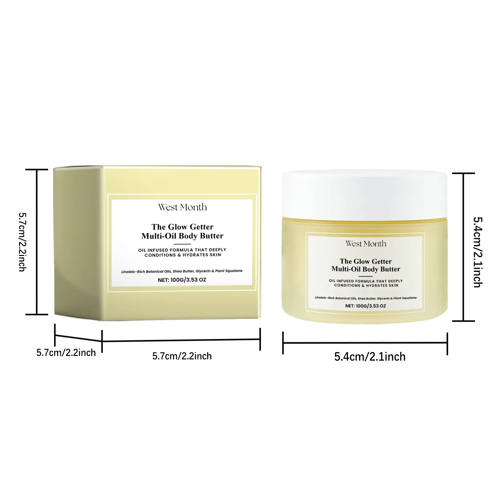 Moisturizing and Firming Body Moisturizer for Deep Hydration - West&Month 1 moisturizing firming body moisturizer West Month 056 1806
