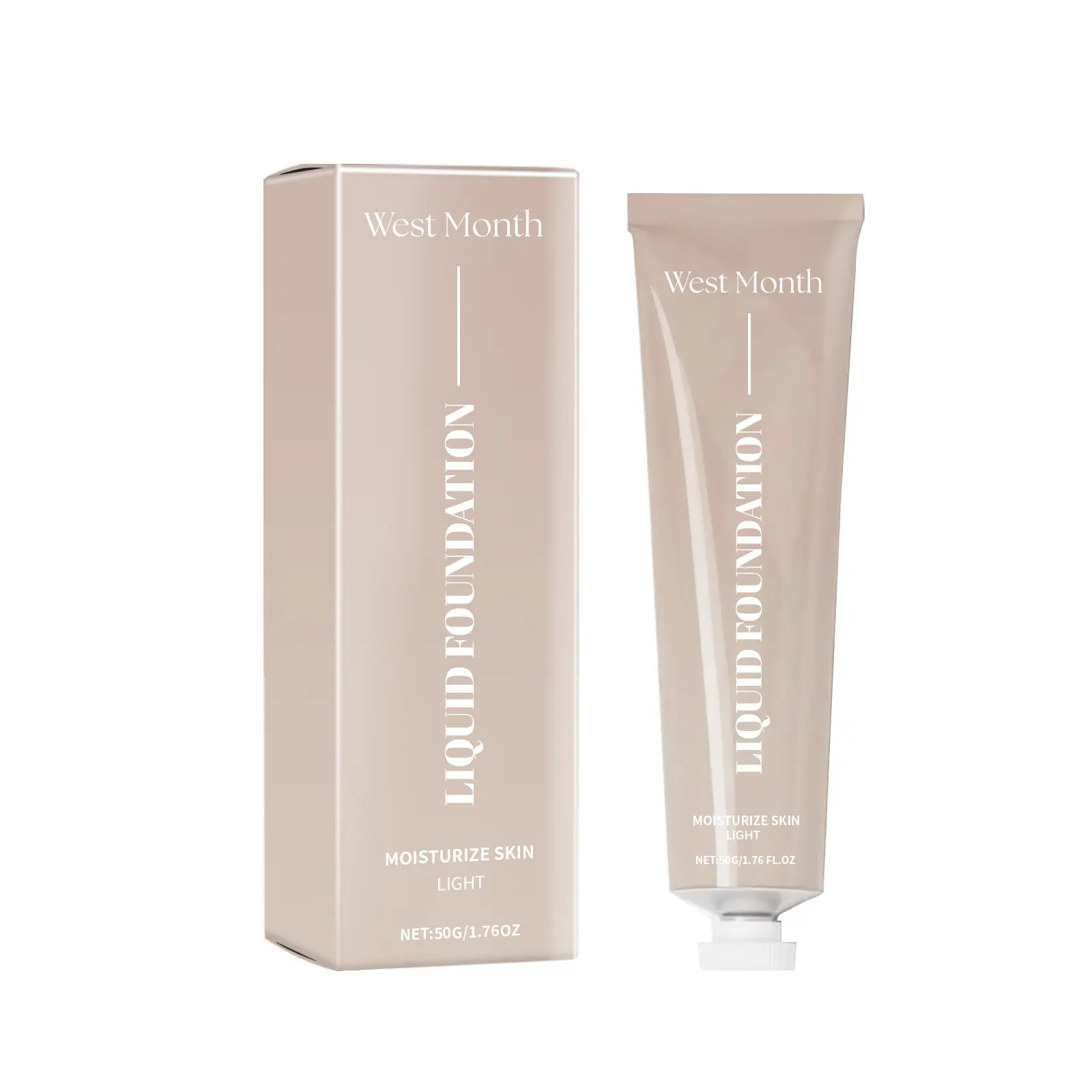 West Month Moisturizing Foundation Lotion: Hydrating, Lightweight & Long-Lasting - Review 1 West Month Moisturizing Foundation Lotion bottle