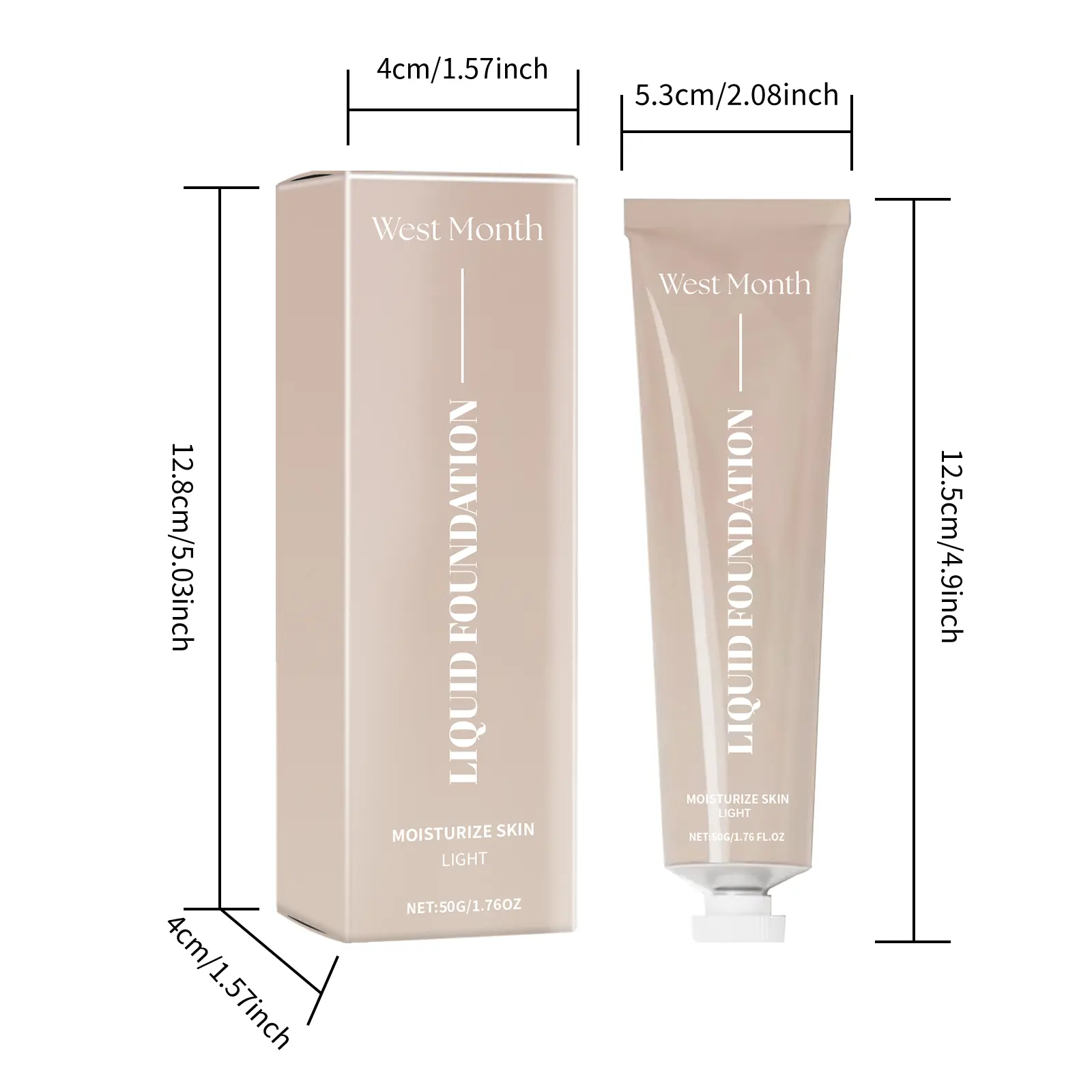 Moisturizing Foundation Lotion: Hydrating & Long-Lasting - West 1 moisturizing foundation daily refresh hydrate long lasting West Month 489 7490