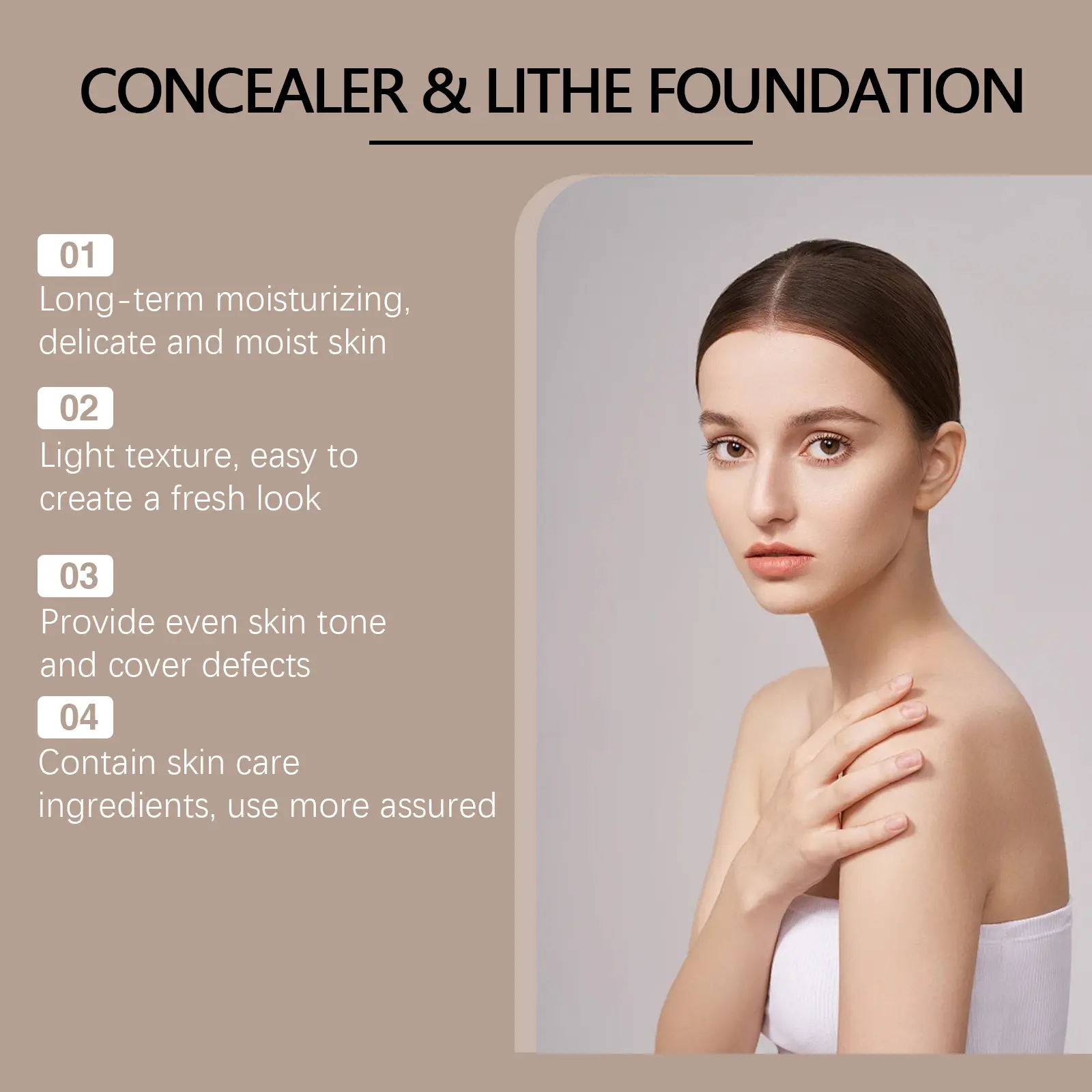 Moisturizing Foundation Lotion: Hydrating & Long-Lasting - West 5 moisturizing foundation daily refresh hydrate long lasting West Month 489 7493