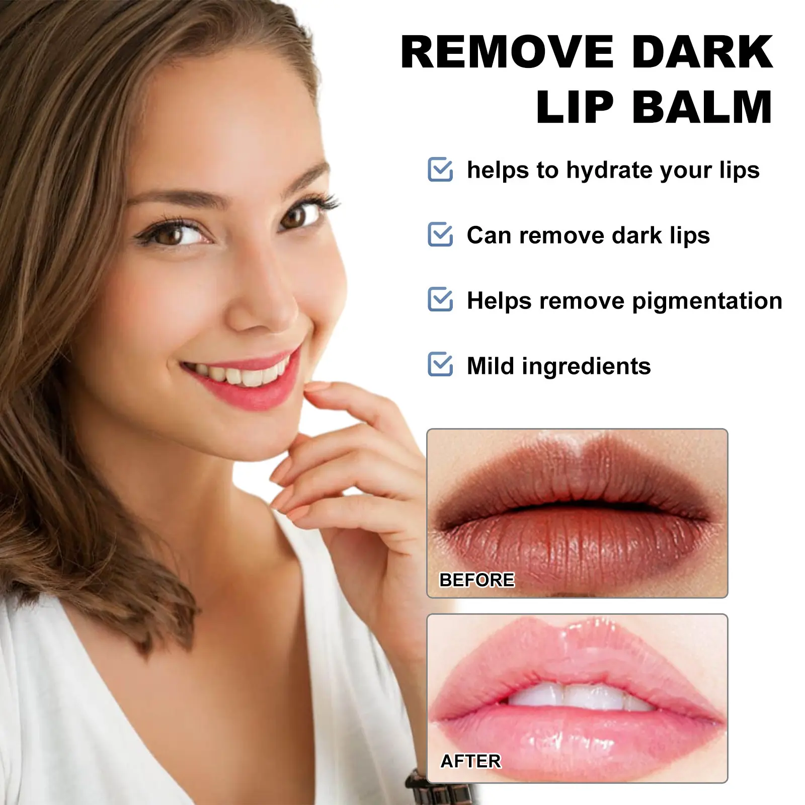 Moisturizing Lip Balm for Dry & Chapped Lips - West 5 moisturizing lip balm whiten lines moisturize West Month 361 5704