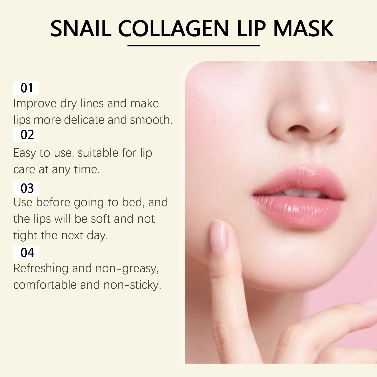 Moisturizing Plumping Lip Mask for Soft & Smooth Lips - West Month 10 moisturizing lip mask nourish soft daily West Month 814 11277