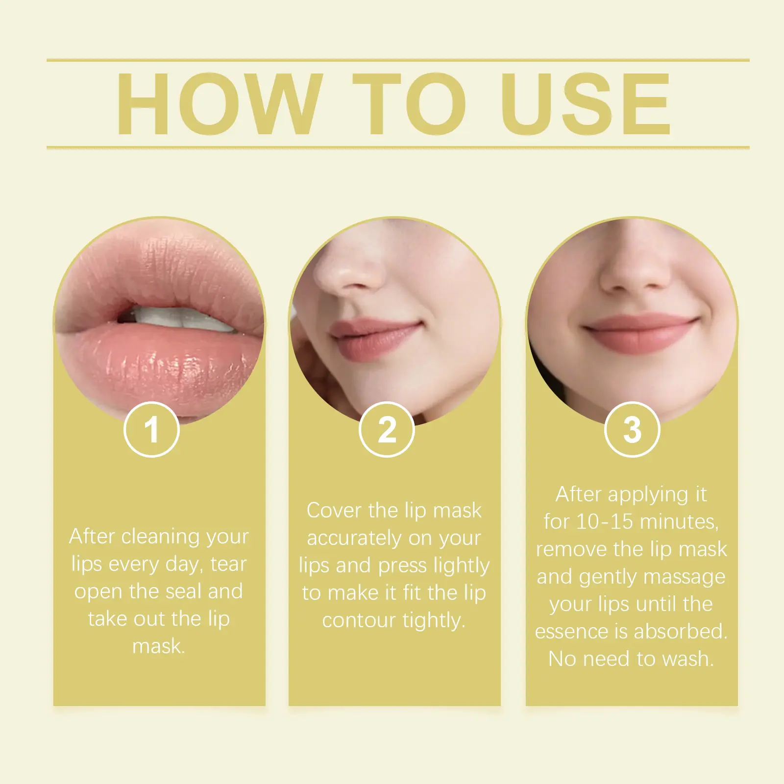 Moisturizing Plumping Lip Mask for Soft & Smooth Lips - West Month 4 moisturizing lip mask nourish soft daily West Month 814 11280