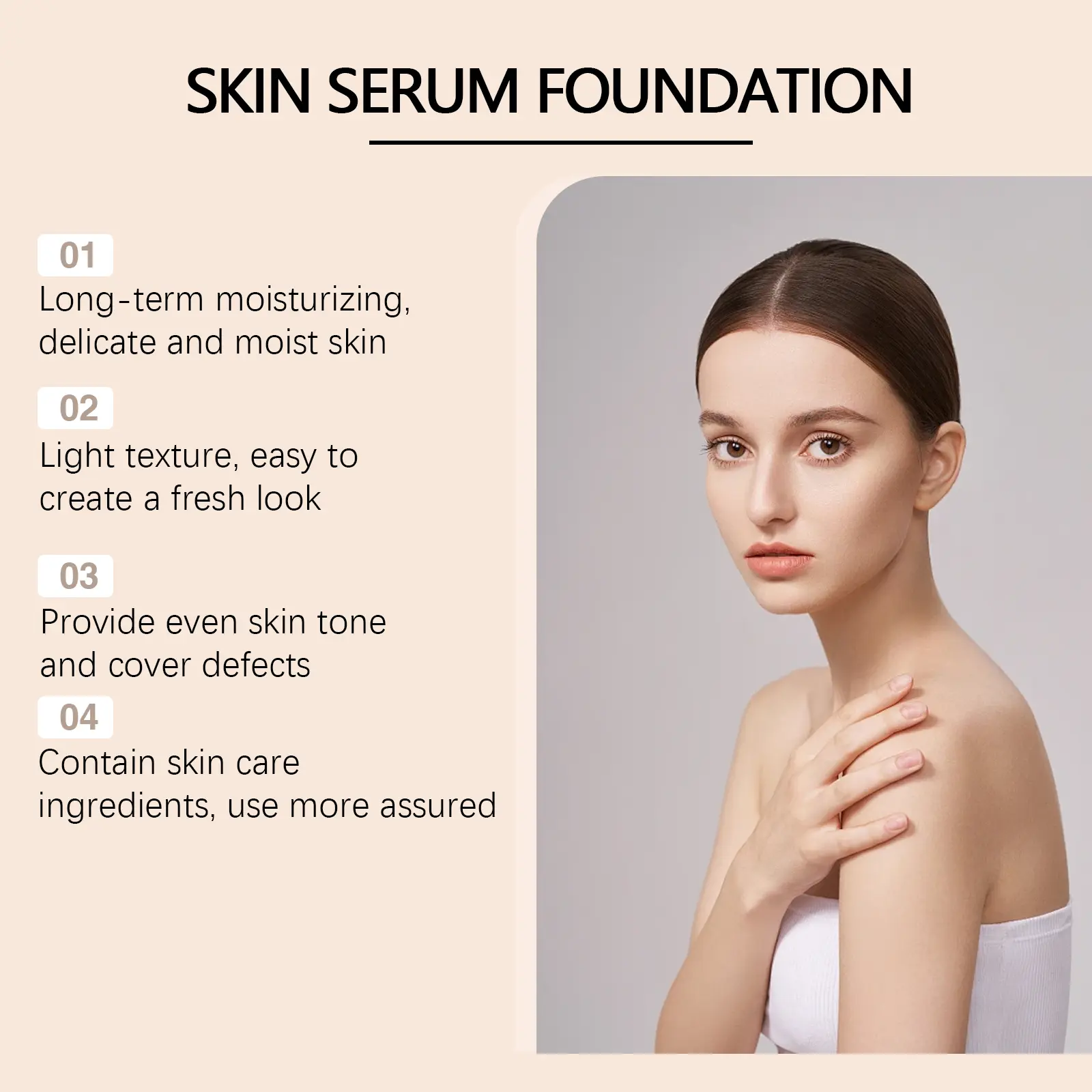 Moisturizing Liquid Foundation - Lightweight Long-Lasting - West&Month 5 moisturizing liquid foundation long lasting light West Month 557 8428