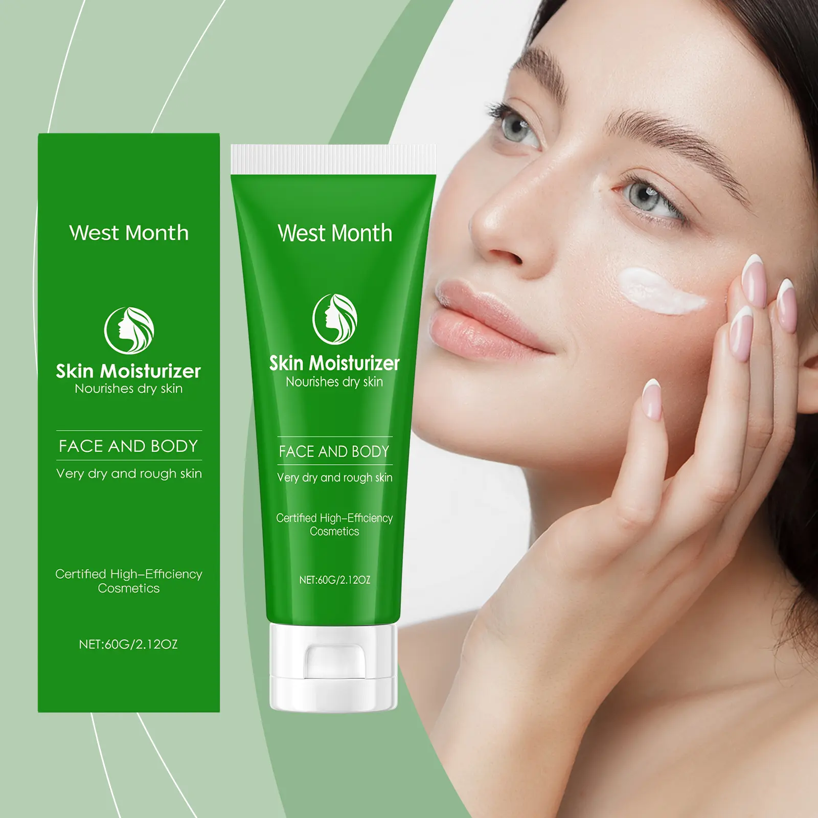 Gentle Moisturizing Face Cream for Dry Skin Repair by West&Month 2 moisturizing moisturizer gentle repair dry West Month 640 9278