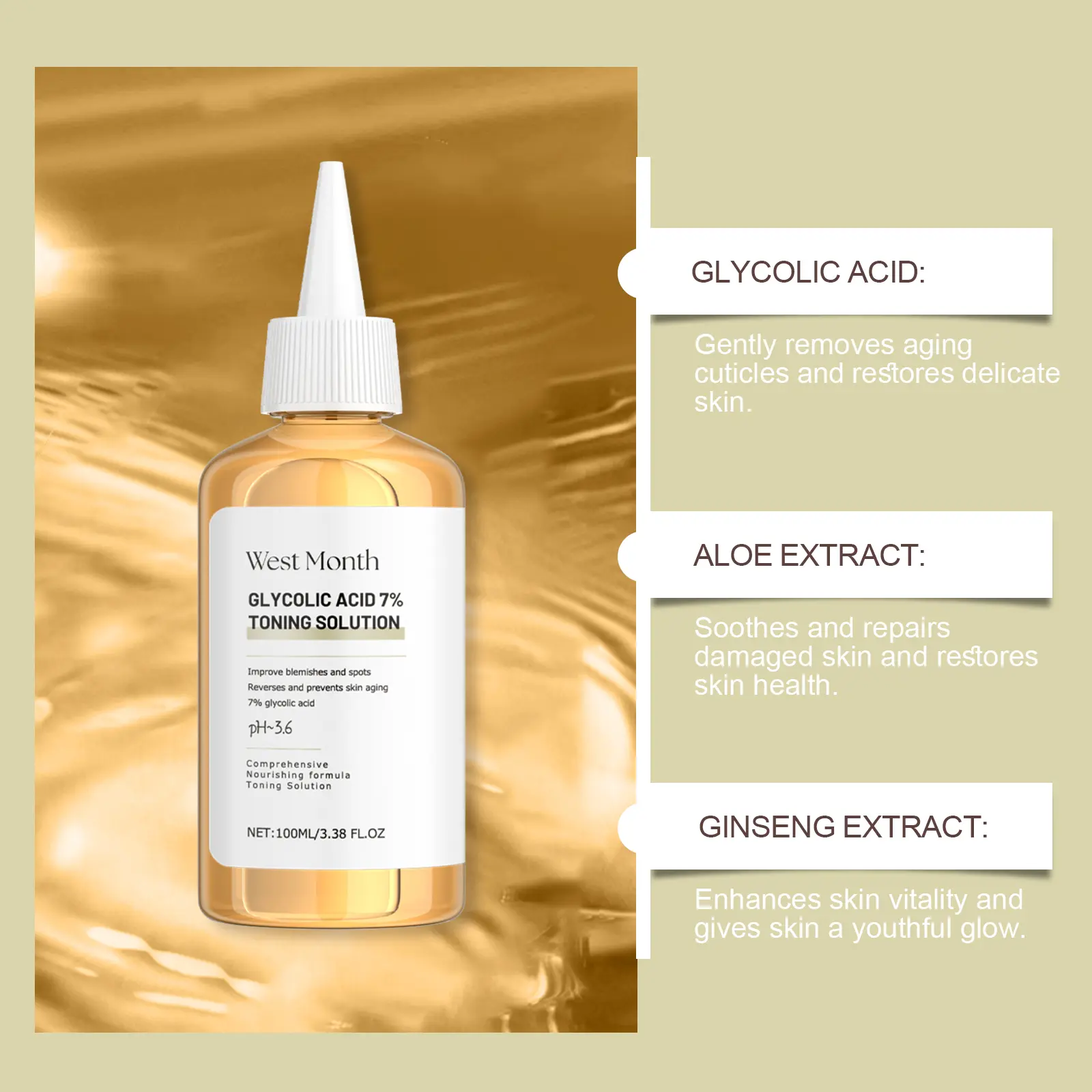 Moisturizing Toner for Acne-Prone Skin - Hydrating & Soothing - West&Month 8 moisturizing toner gently clean acne hydrate West Month 455 7009