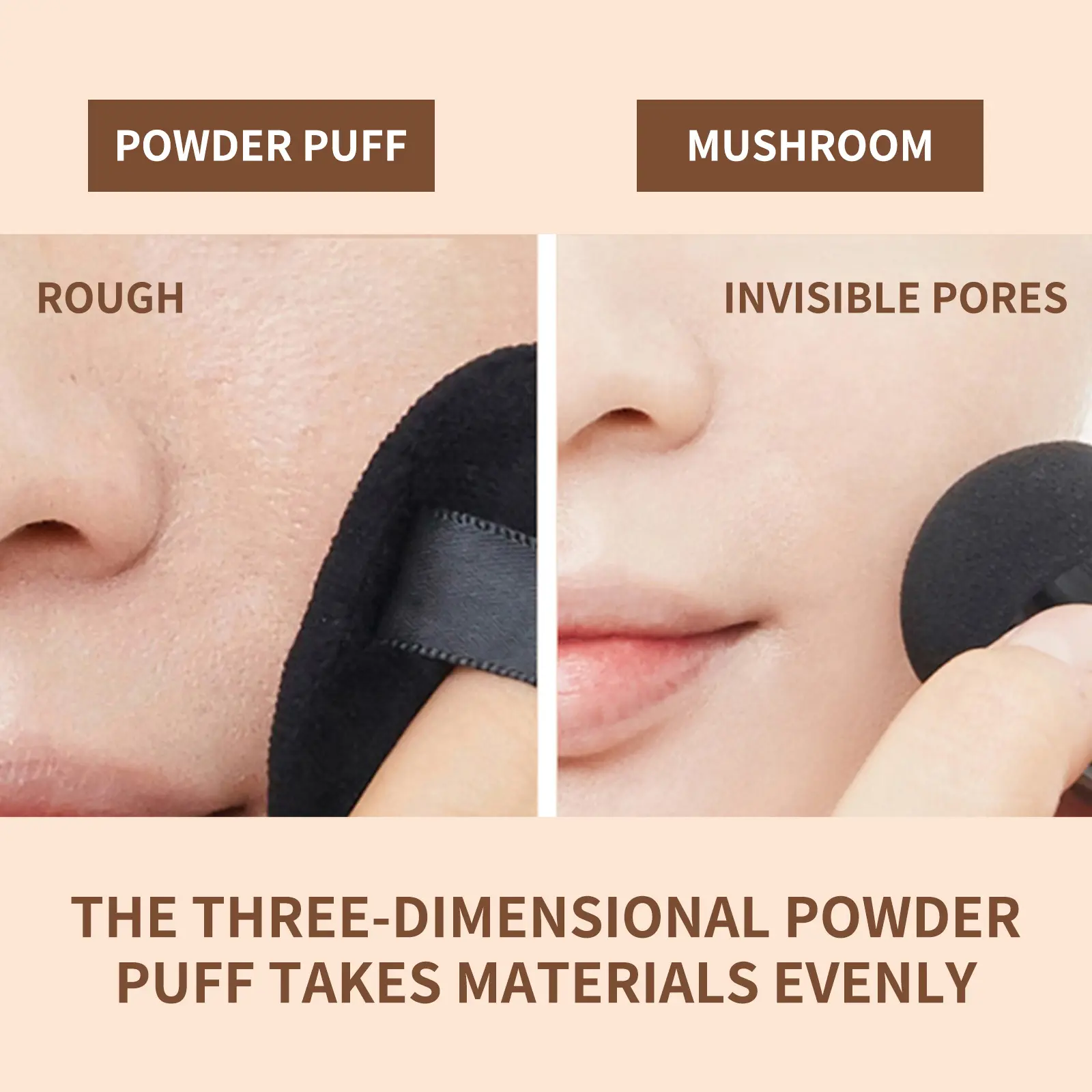 Mushroom Air Cushion CC Cream Moisturizing Foundation - West&Month 4 mushroom head cushion moisturize conceal long lasting West Month 509 7783