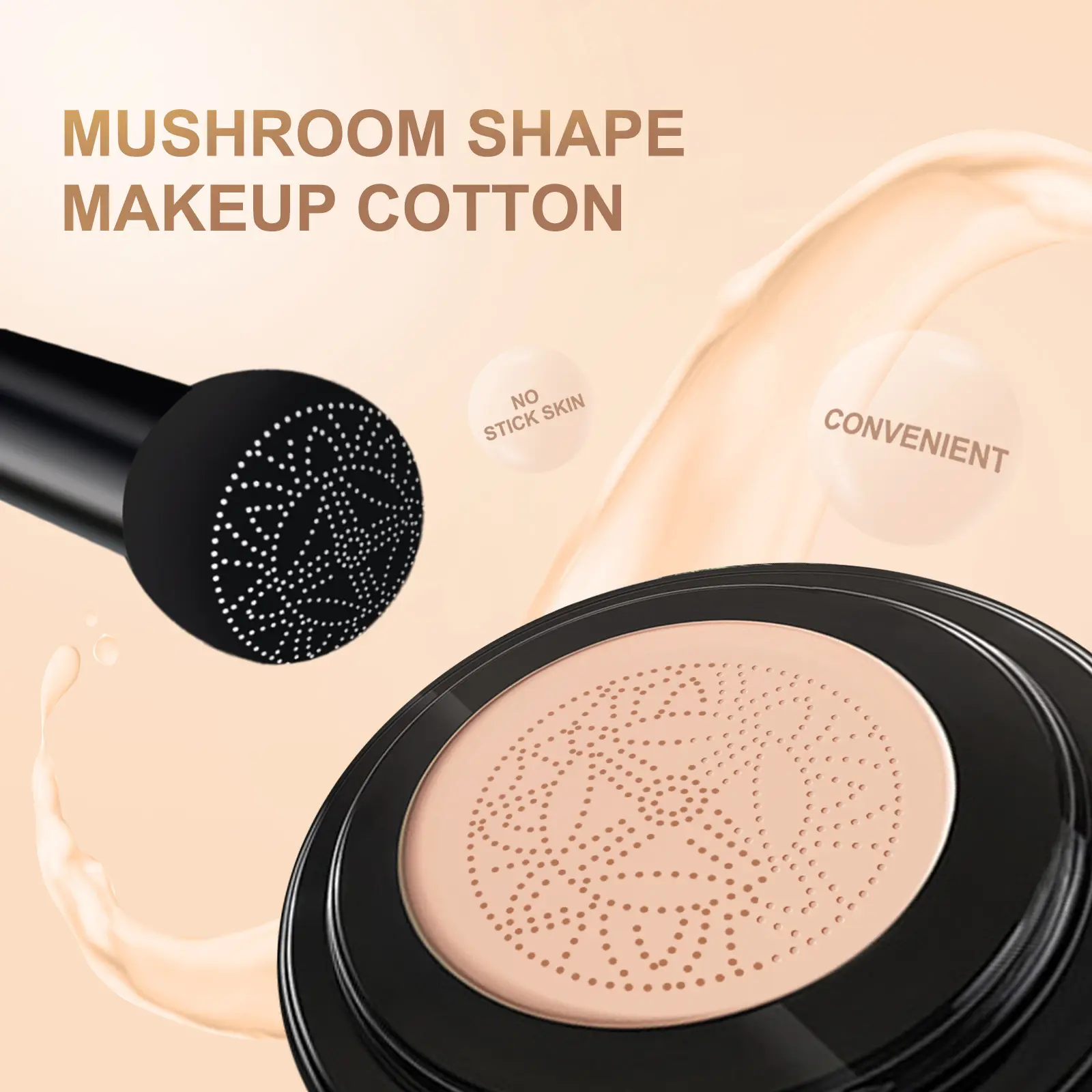 Mushroom Air Cushion CC Cream Moisturizing Foundation - West&Month 5 mushroom head cushion moisturize conceal long lasting West Month 509 7784
