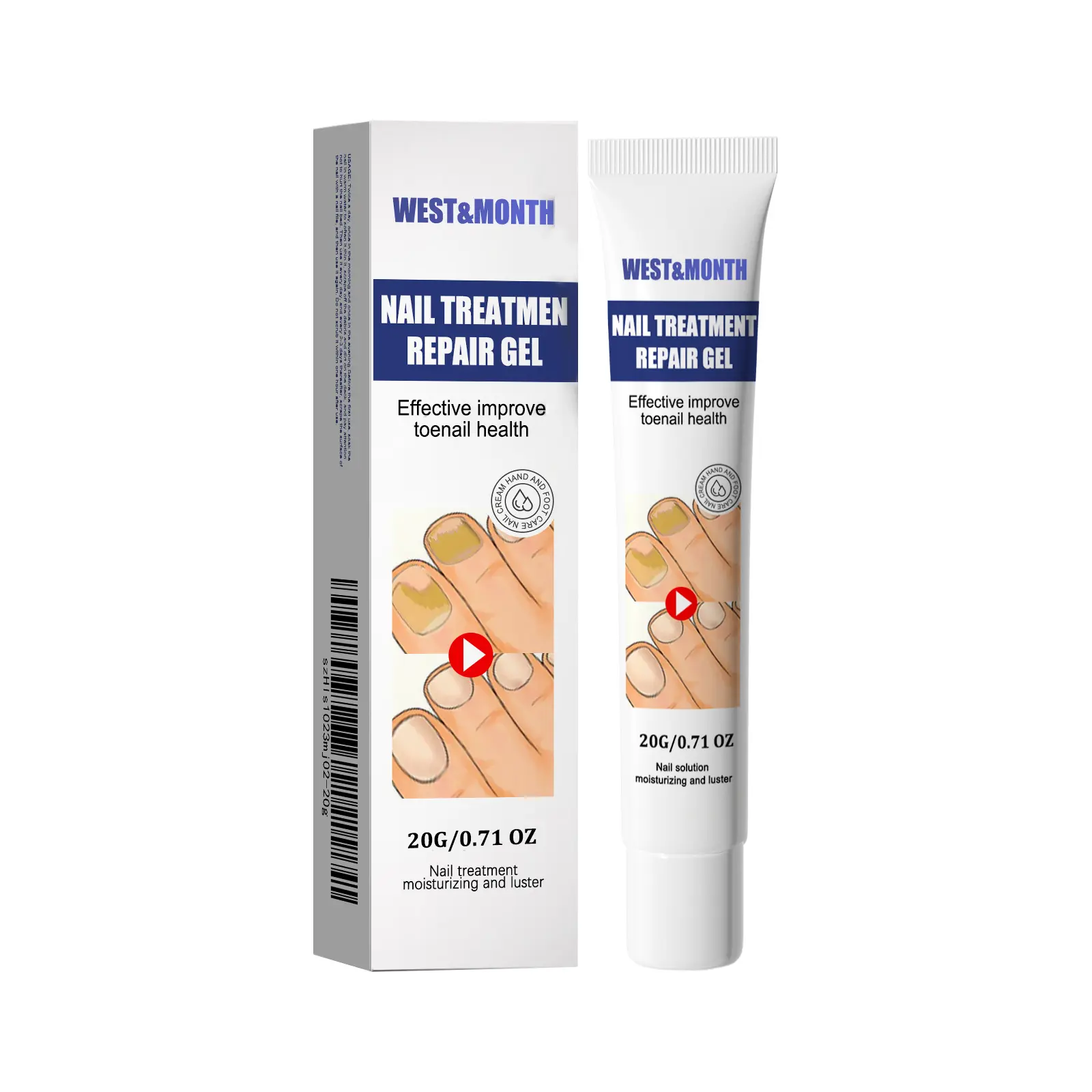 My Honest West Month Nail Care Cream Review: Is It Worth It? 1 West Month Nail Care Cream packaging and application