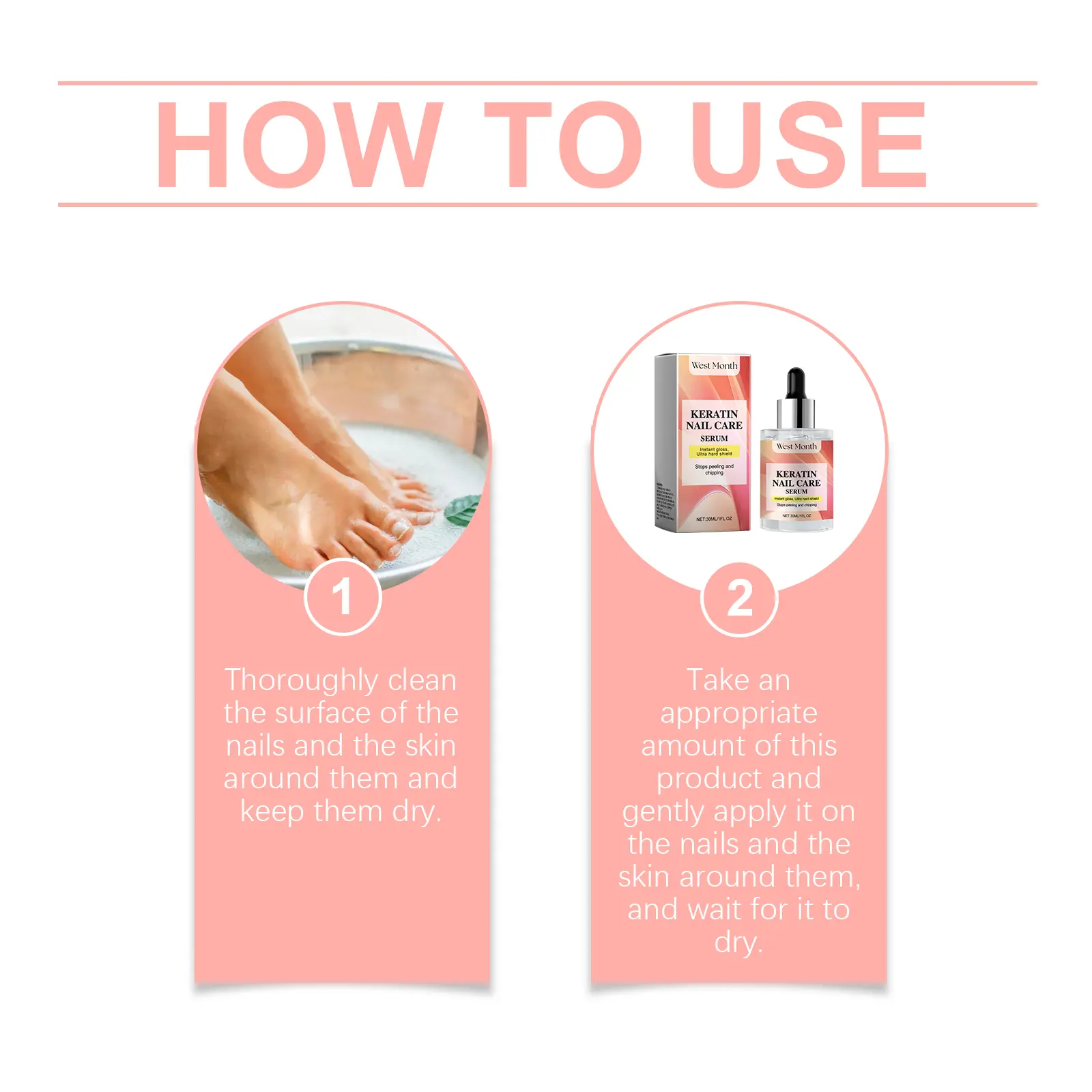 Nail Care Essence Moisturizing & Strengthening Treatment - West&Month 4 nail care essence moisturize cure fingernails West Month 477 7318