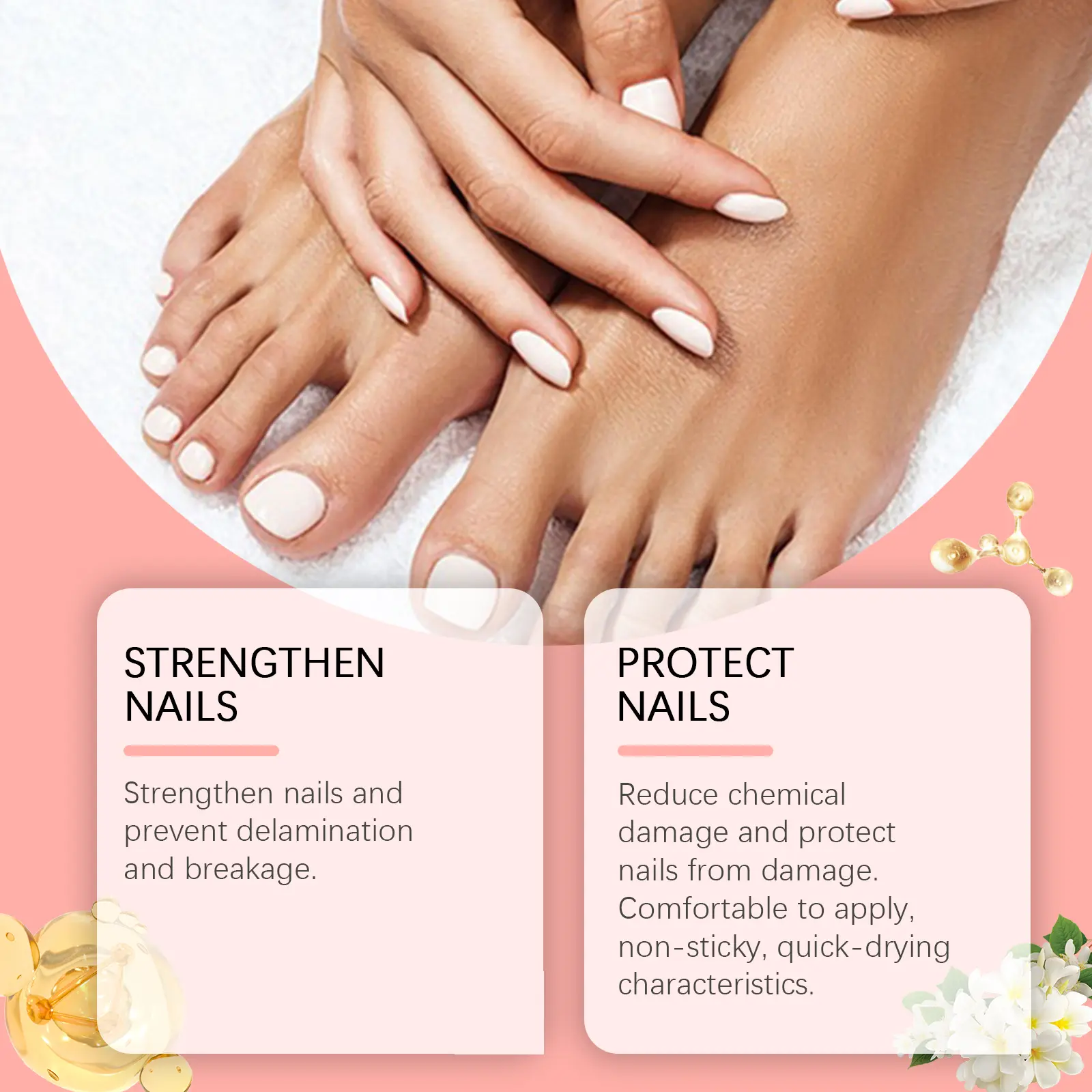 Nail Care Essence Moisturizing & Strengthening Treatment - West&Month 6 nail care essence moisturize cure fingernails West Month 477 7320