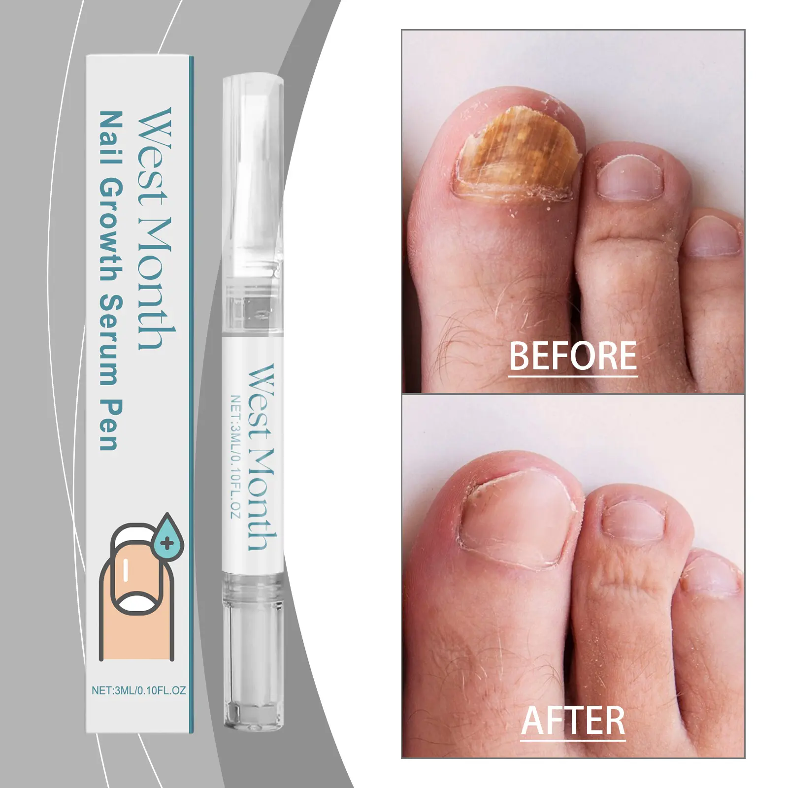 Nail Care Essence Pen Moisturizing & Nourishing Treatment West&Month 2 nail care pen soft moisturize nourish nail West Month 469 7200