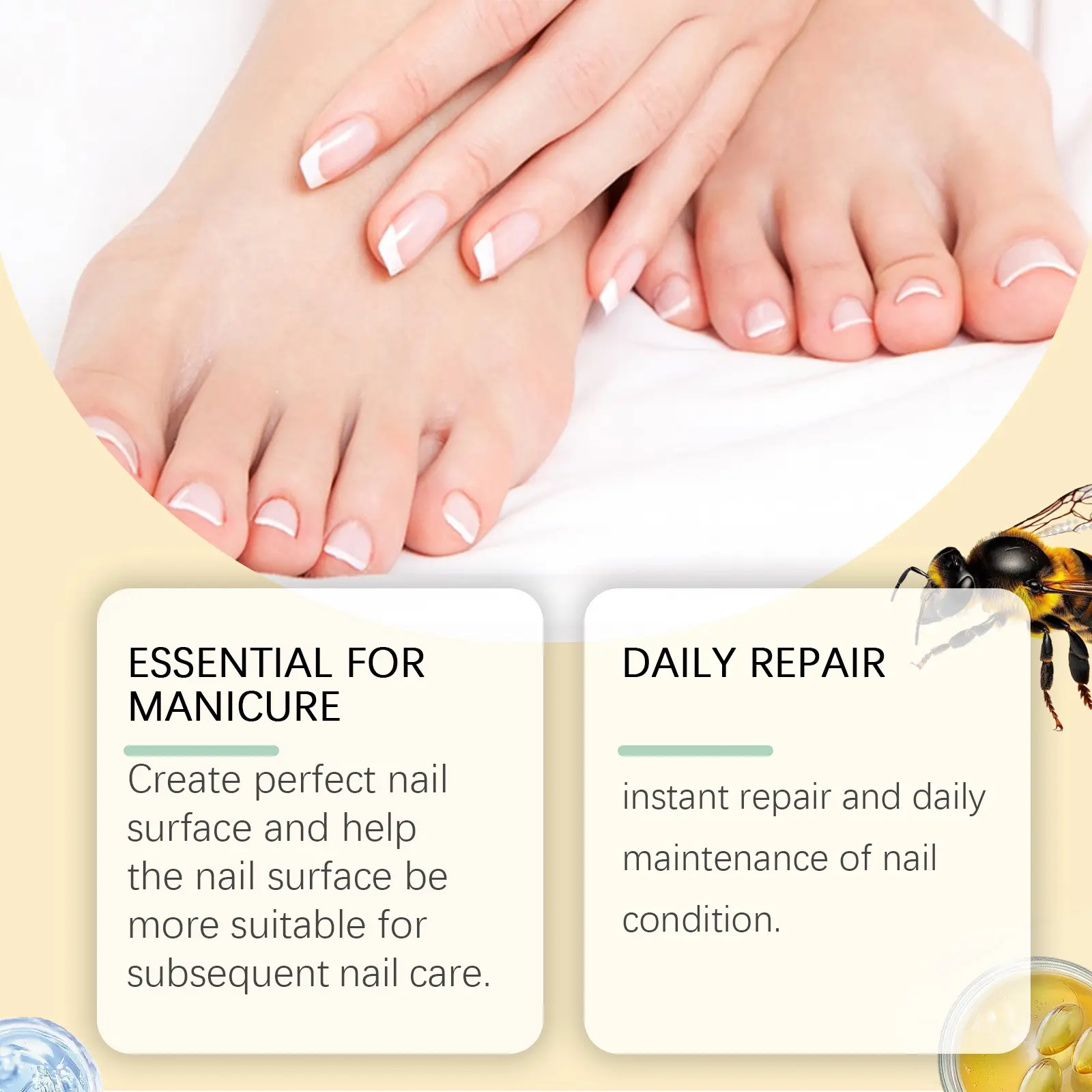 Nail Repair Solution for Strengthening and Moisturizing - West&Month 7 nail repair solution clean gentle moisturize West Month 466 7161