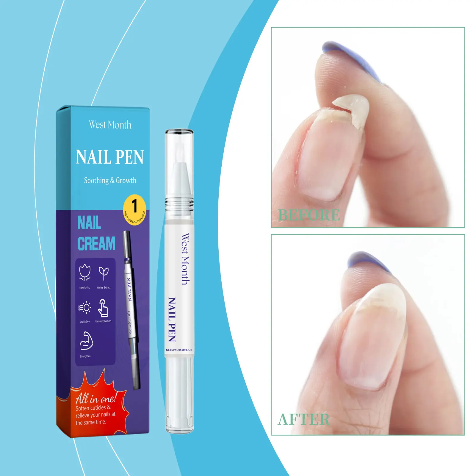 Nail Repair Solution for Damaged Nails by West 2 nail repair solution daily repair damaged nails West Month 072 1999