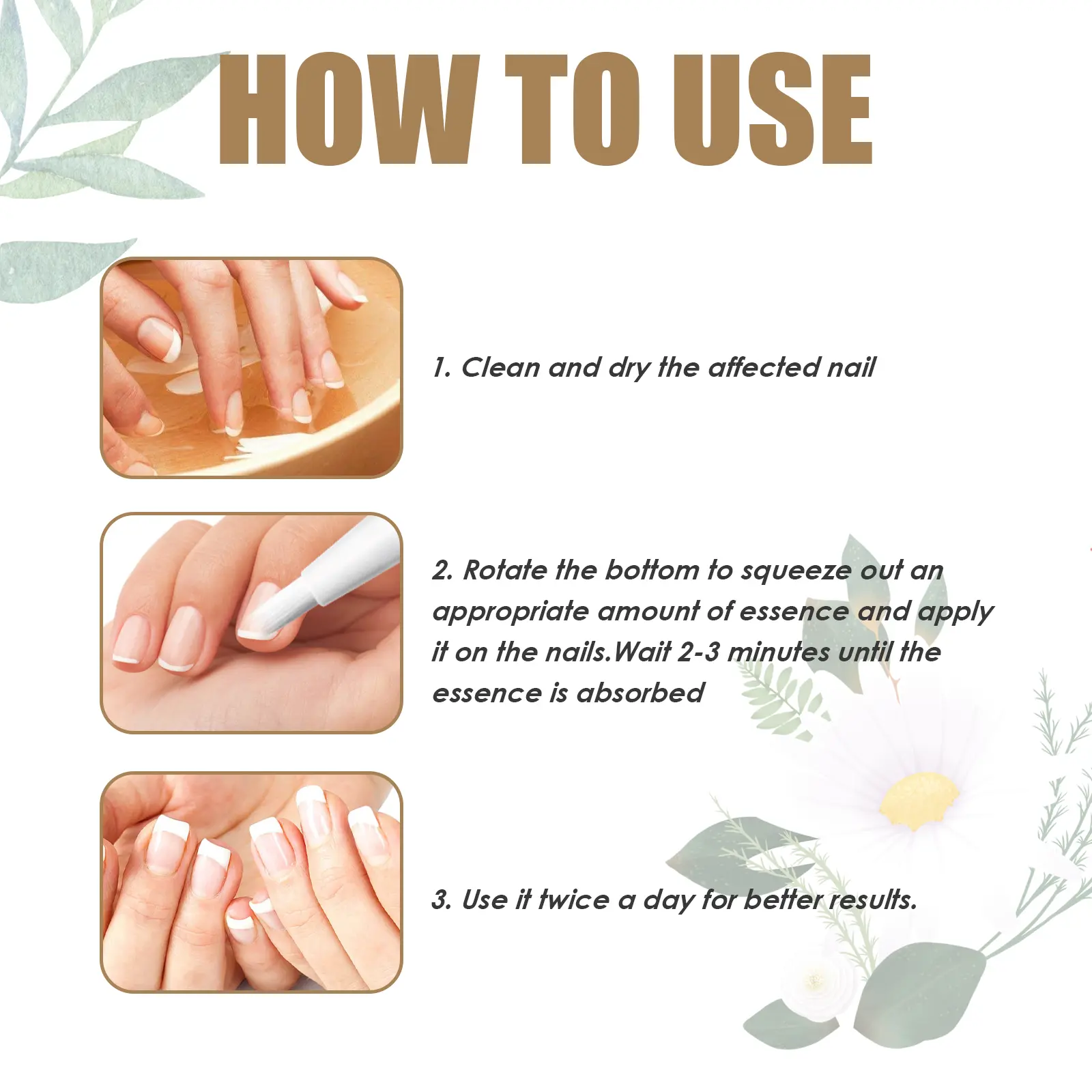 Nails Repair Oil Pen for Damaged Nails Care - West&Month 4 nails repair oil pen clean soft thicken West Month 379 5950