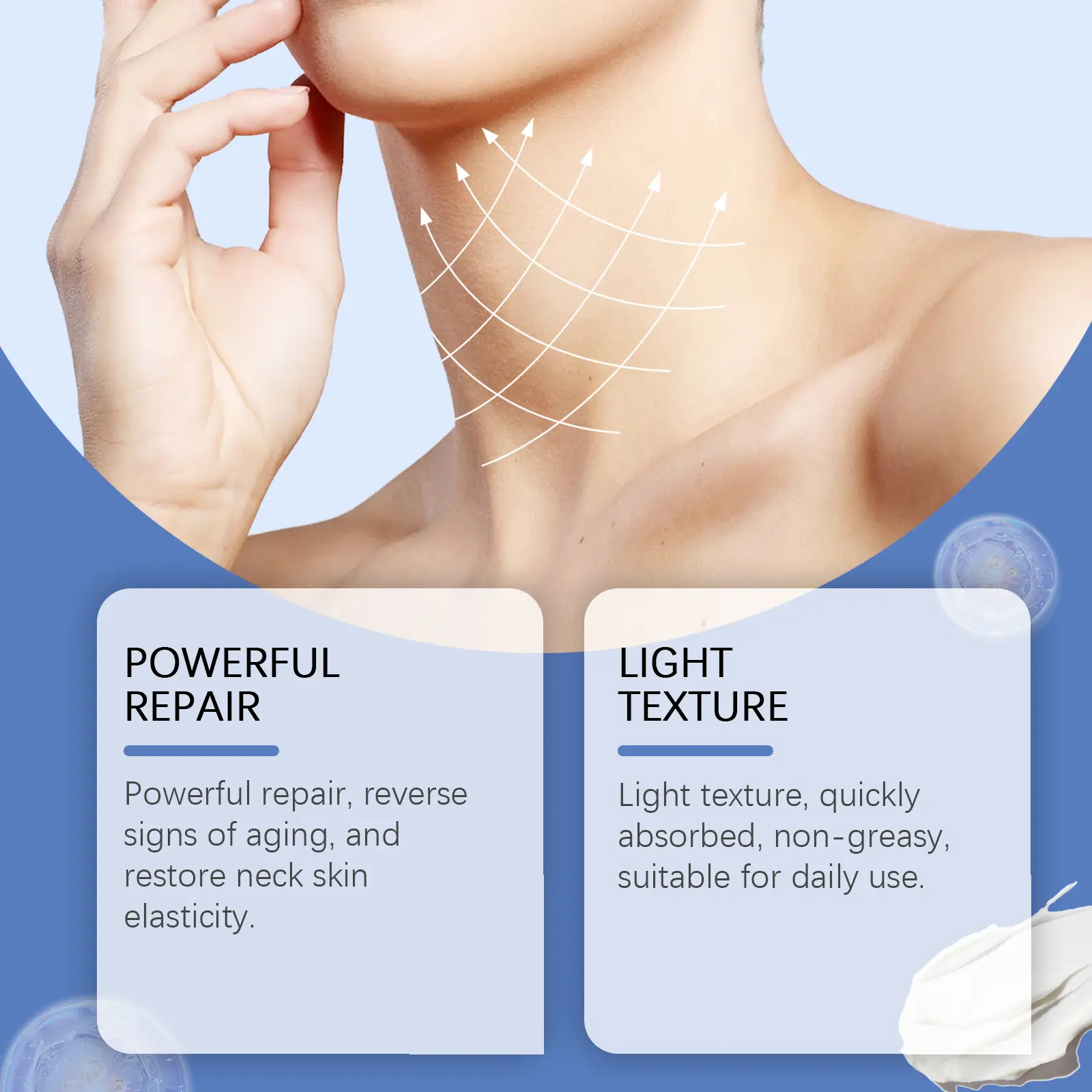 Neck Firming Cream for Lines and Elasticity - West&Month 5 neck firming cream nourish lines improve elasticity West Month 136 2813