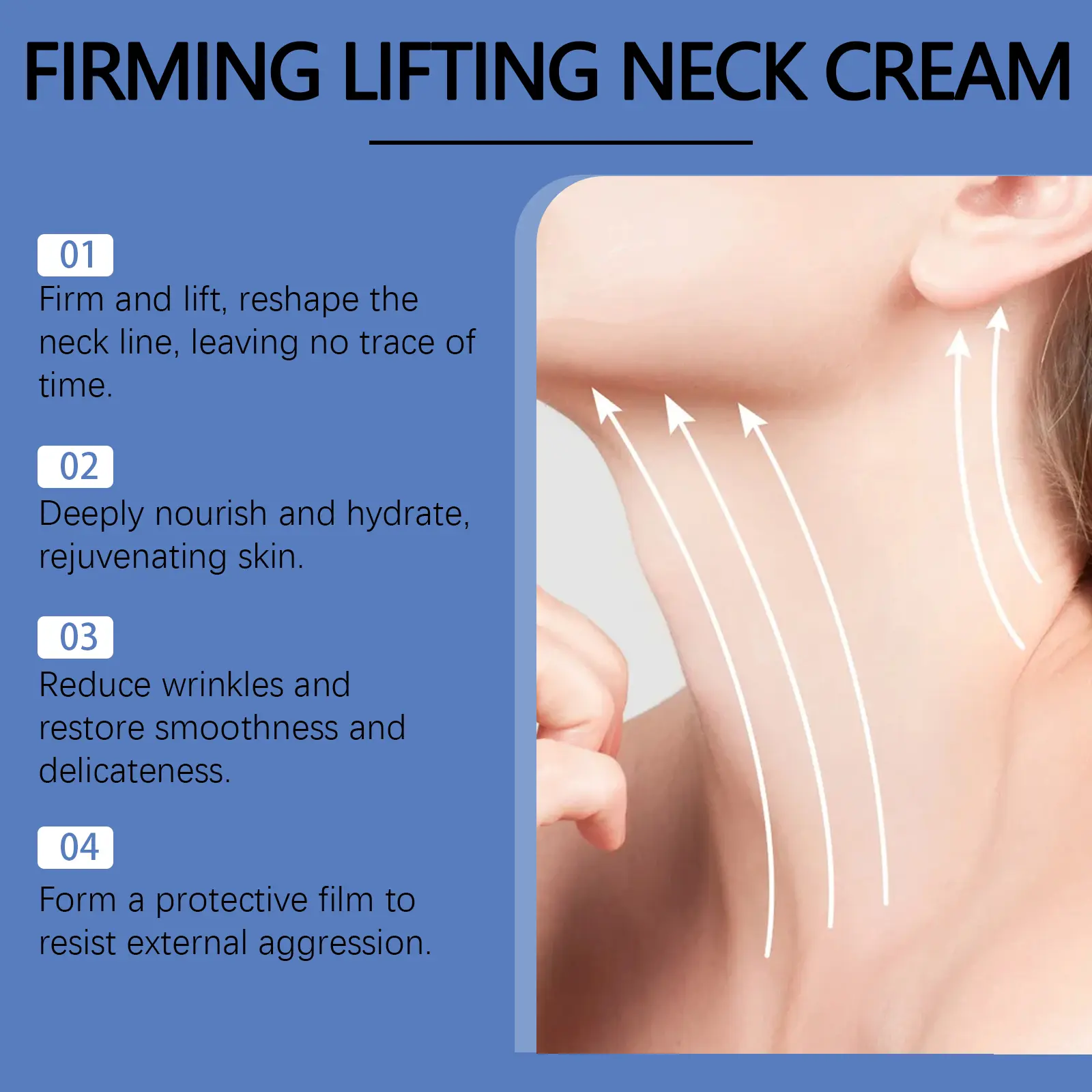 Neck Firming Cream for Lines and Elasticity - West&Month 7 neck firming cream nourish lines improve elasticity West Month 136 2815