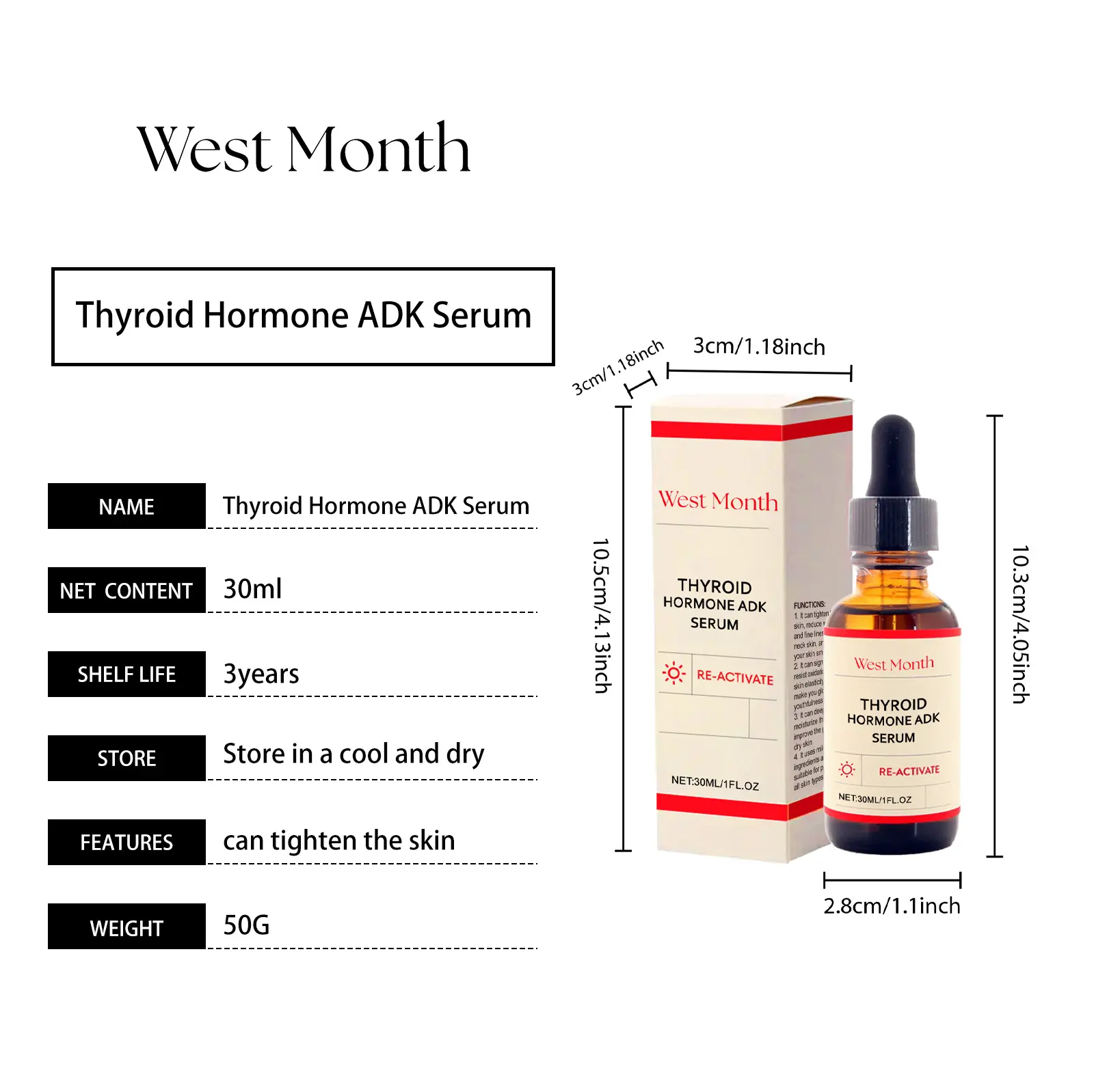 Neck Moisturizing Treatment Essence for Elastic Skin - West&Month 1 neck moisturizing essence nourish elastic skin West Month 491 7519