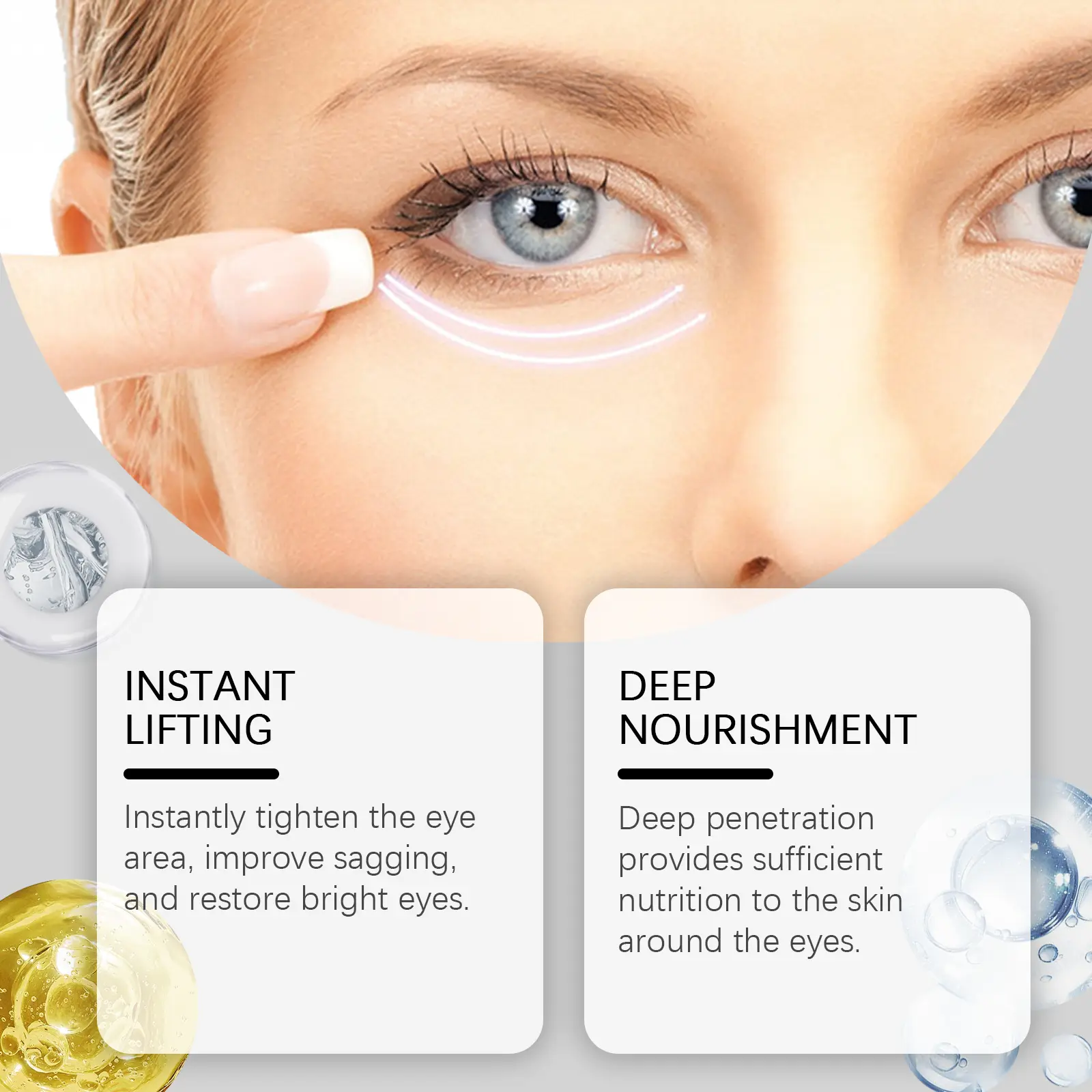 Nourishing Repair Eye Cream - Firming & Moisturizing - West&Month 7 nourishing eye cream gentle firm moisturize elastic West Month 493 7555
