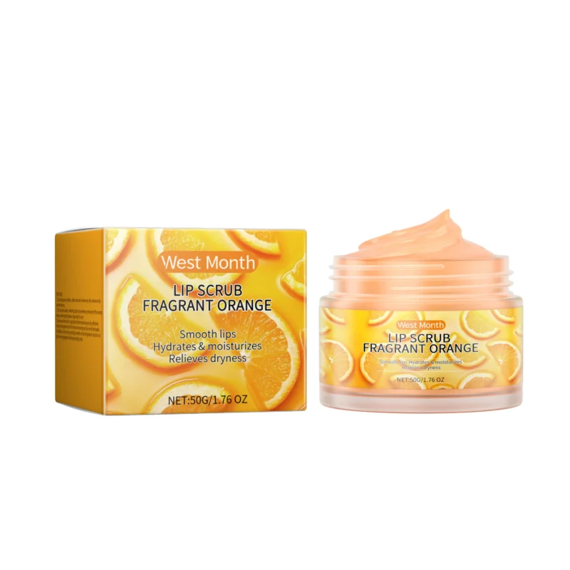 orange lip scrub 2in1 moisturize exfoliate West Month 759 10628