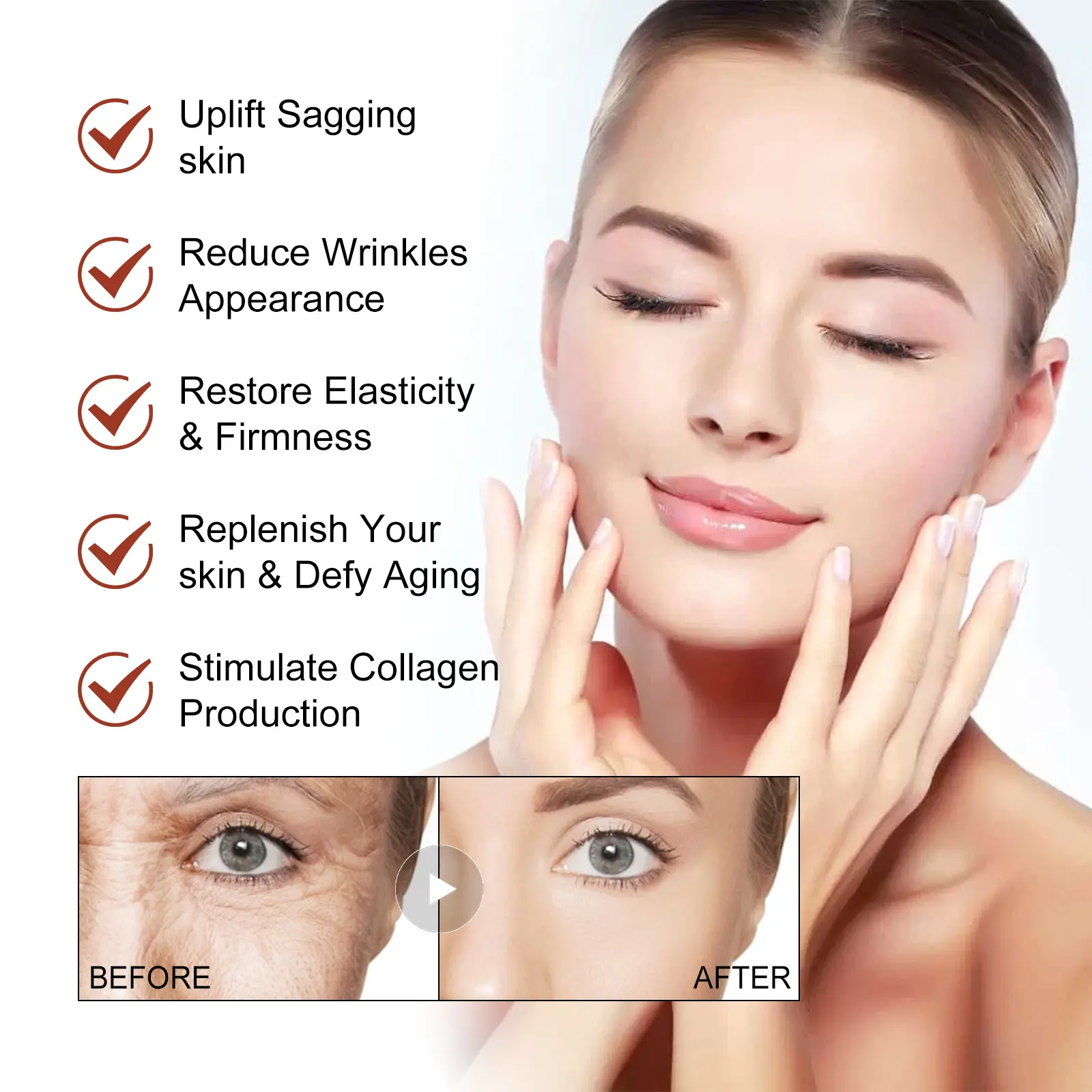 Anti-Wrinkle Serum with Palmitoyl Peptide for Firming - West&Month 3 palmitoyl peptide serum fade lines anti wrinkle West Month 043 1652
