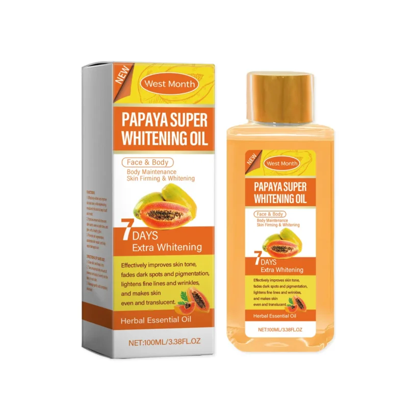 papaya body oil massage moisturizing West Month 066 1922