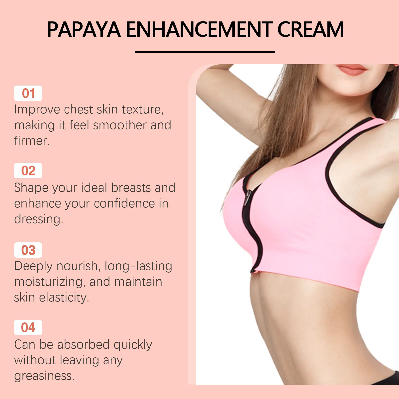 Papaya Breast Cream for Nourishing & Firming Chest Skin - West&Month 5 papaya breast cream nourish lift firming West Month 133 2781