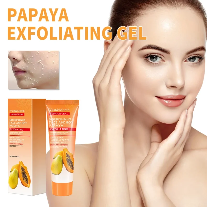 papaya exfoliating gel moisturize clean keratin West Month 322 5152