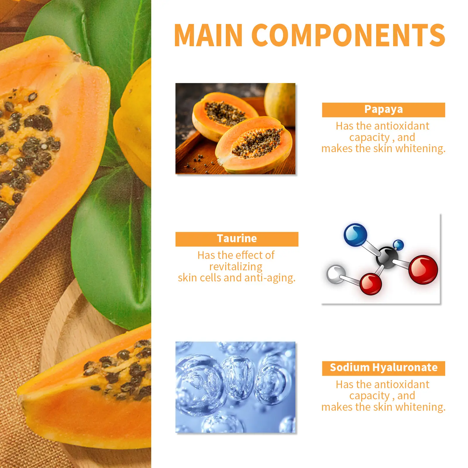 Papaya Exfoliating Gel Brightening & Moisturizing West&Month 5 papaya exfoliating gel moisturize clean keratin West Month 322 5162