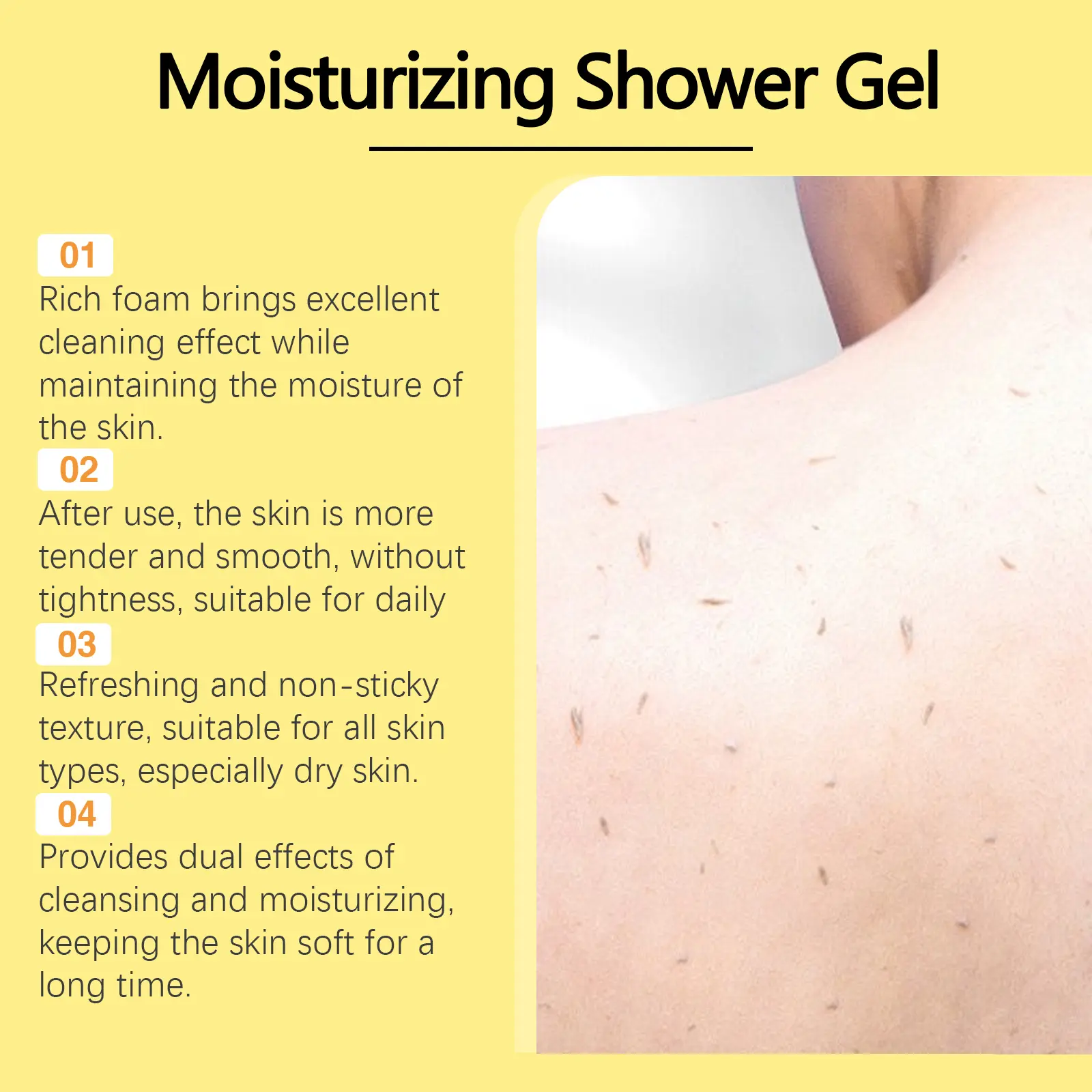 West&Month Moisturizing Body Wash with Collagen and Rose Extract 7 perfumed body wash gently clean soft fragrant West Month 663 9506