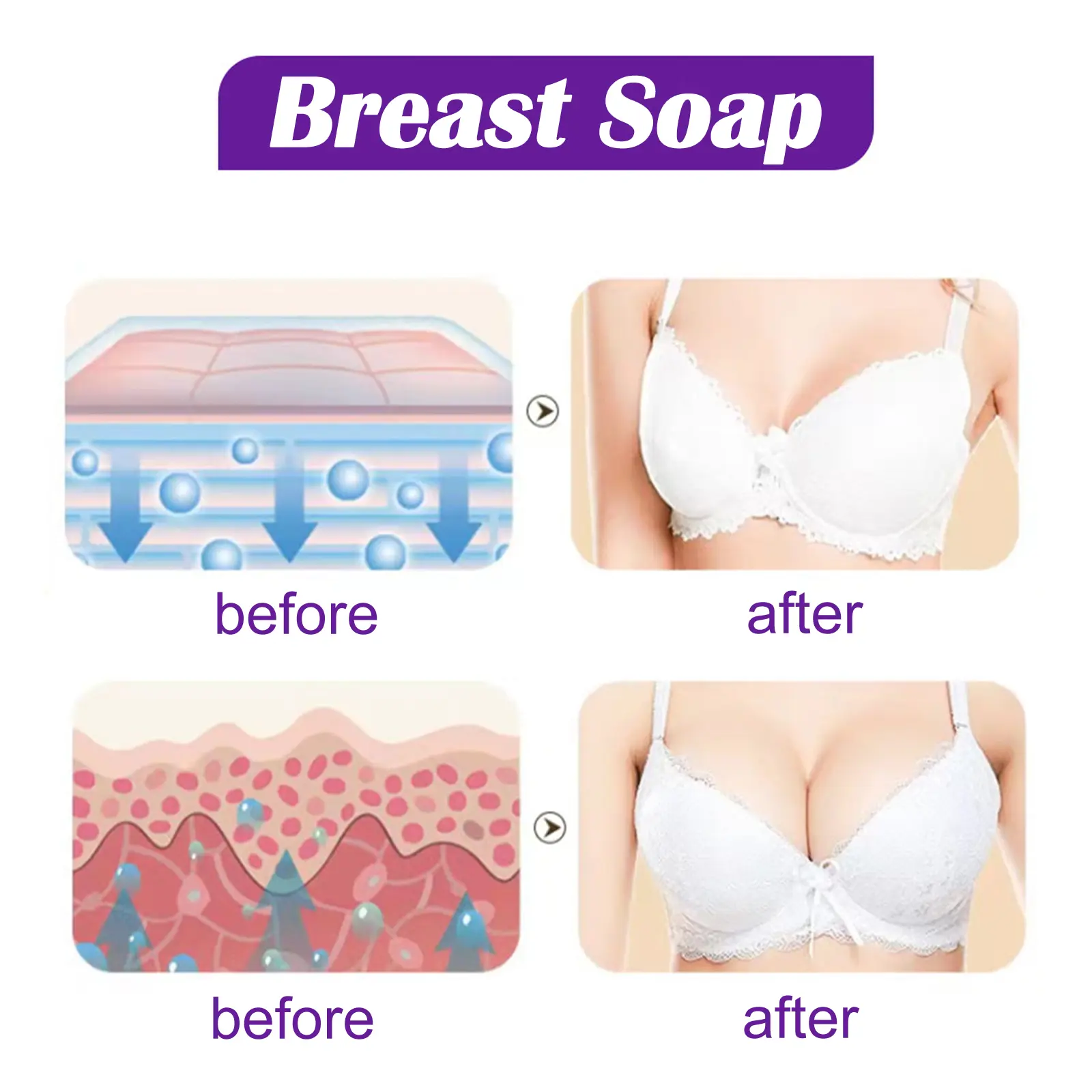 Plump Chest Soap - Firming & Moisturizing Skin Cleanser - West&Month 7 plump chest soap deep cleansing firming West Month 114 2551