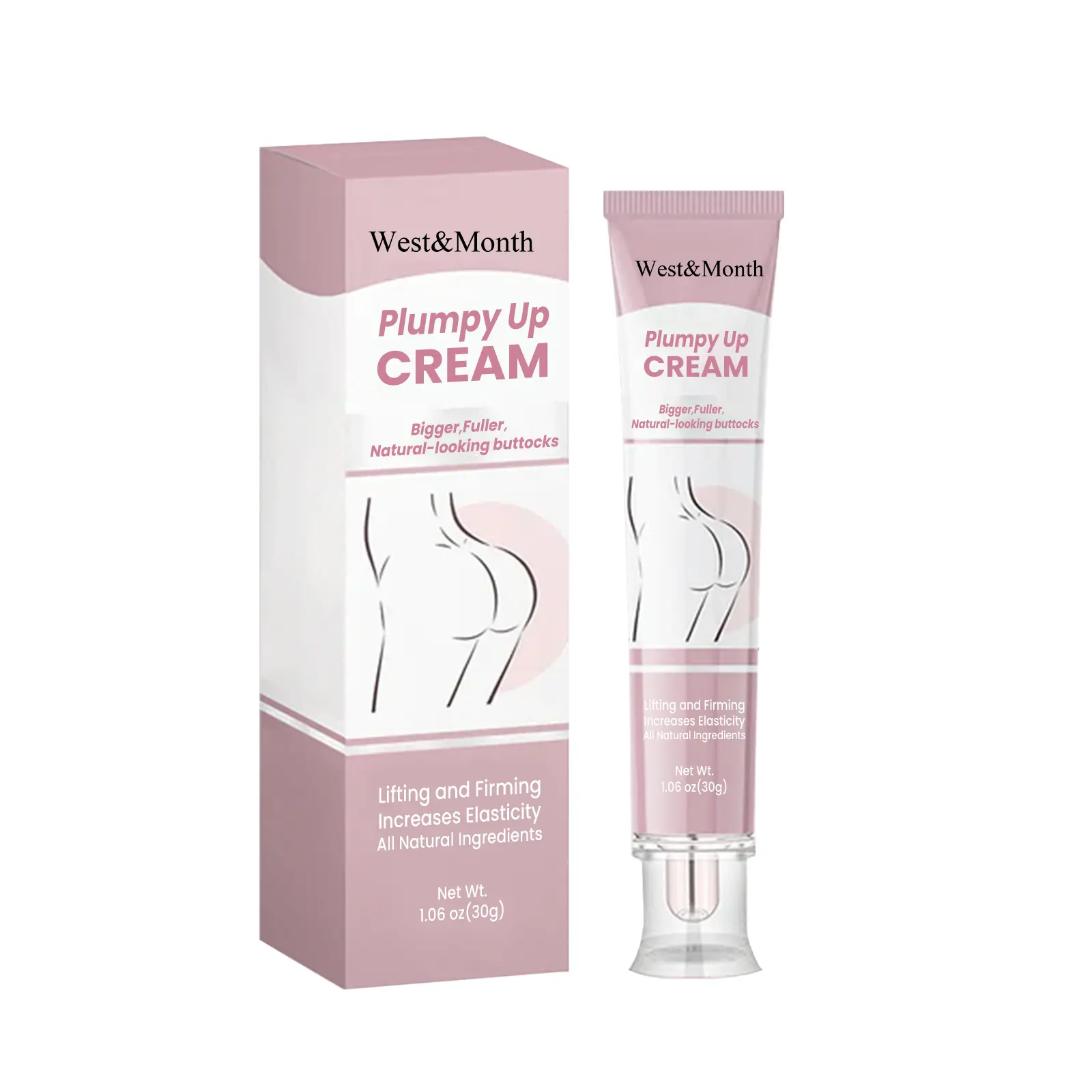 West&Month Buttocks Cream Review: My 3-Week Honest Test 1 West&Month Buttocks Cream bottle on a bathroom counter