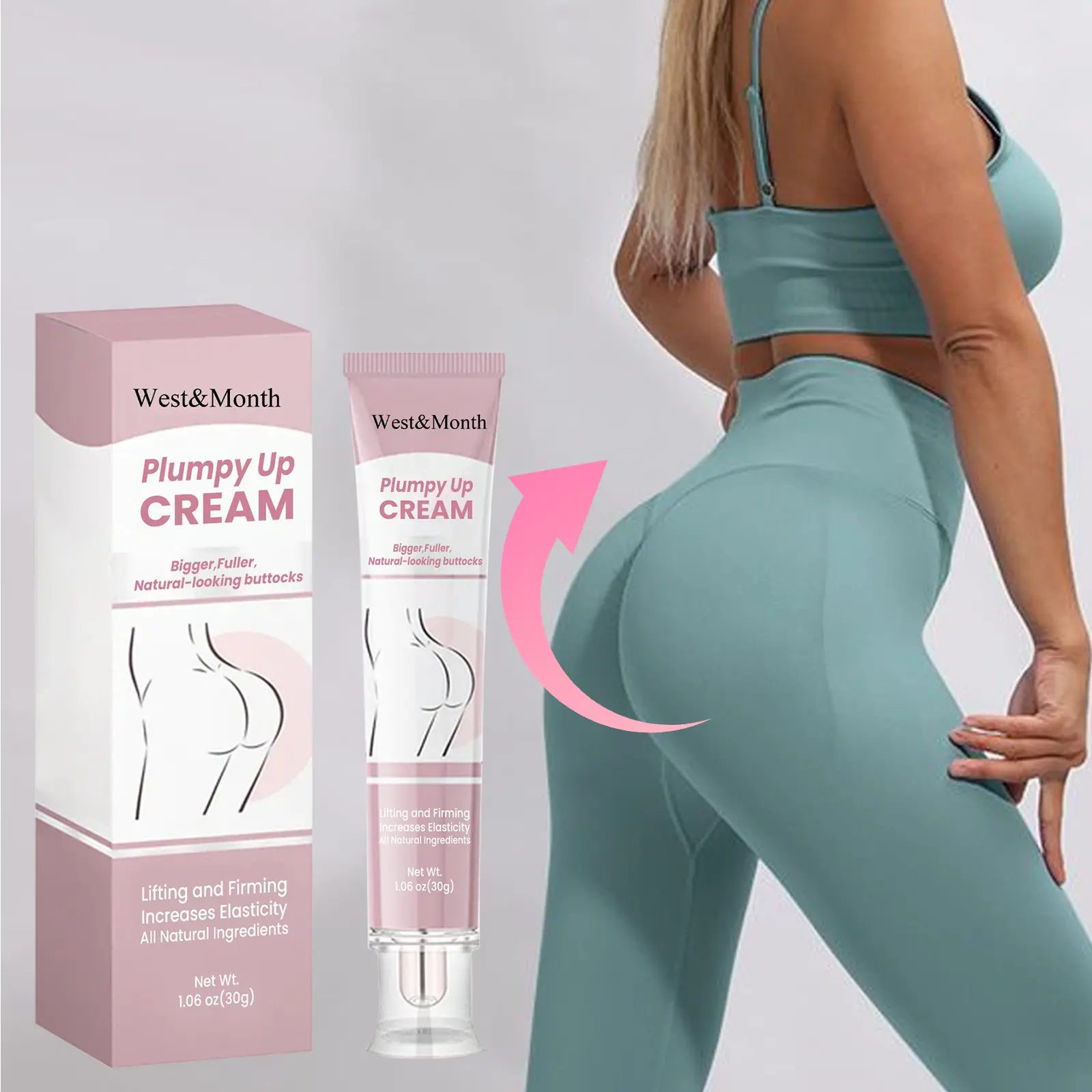 West&Month Buttocks Cream Review: My 3-Week Honest Test 2 Close-up of West&Month Buttocks Cream texture on skin