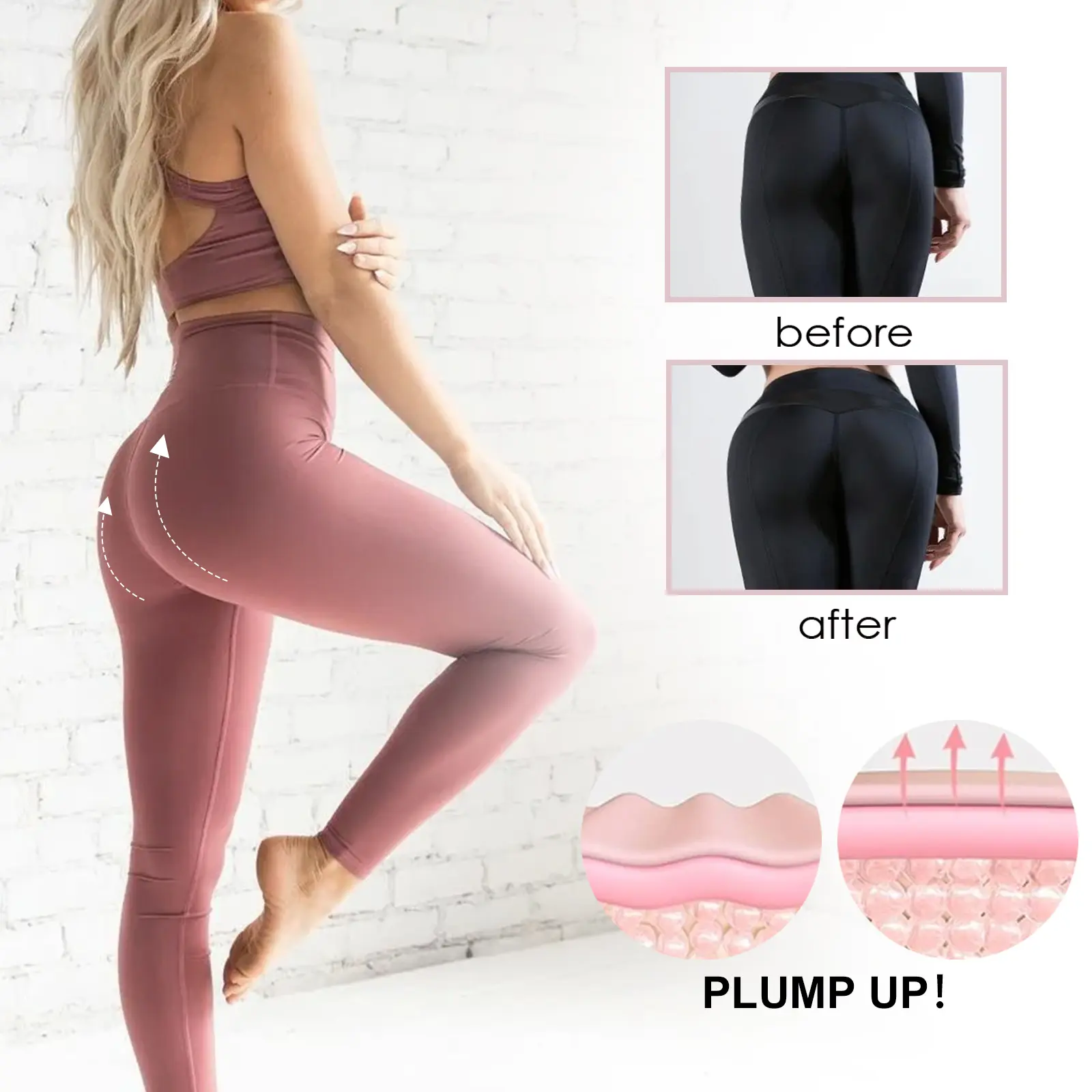 Firming Buttocks Cream with Collagen and Shea Butter - West&Month 9 plumpy up cream firming moisturizing buttock West Month 045 1679