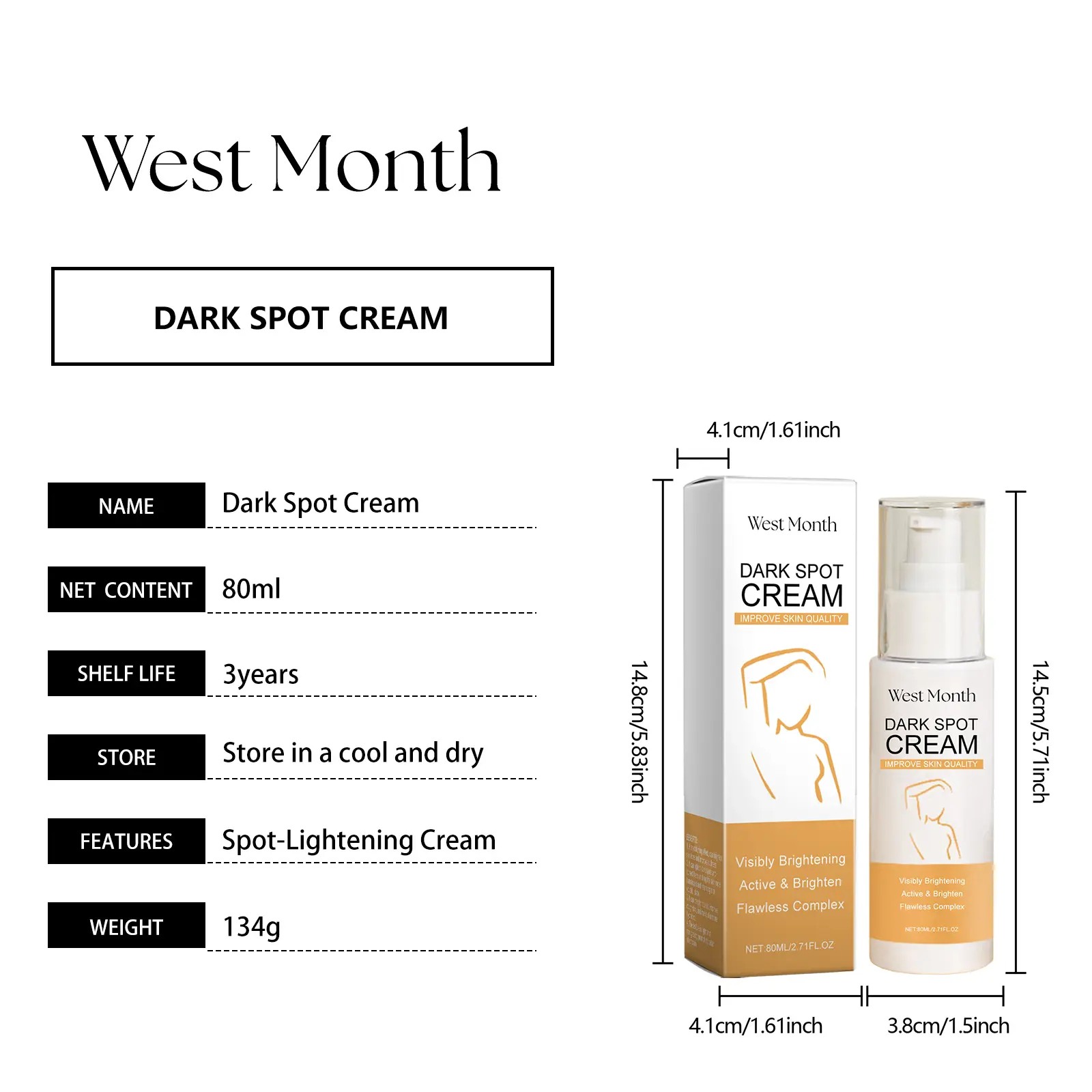 Polypeptide Moisturizing Lotion for Hydrating Face & Body - West&Month 1 polypeptide moisturizing lotion moisturize skin West Month 521 7957