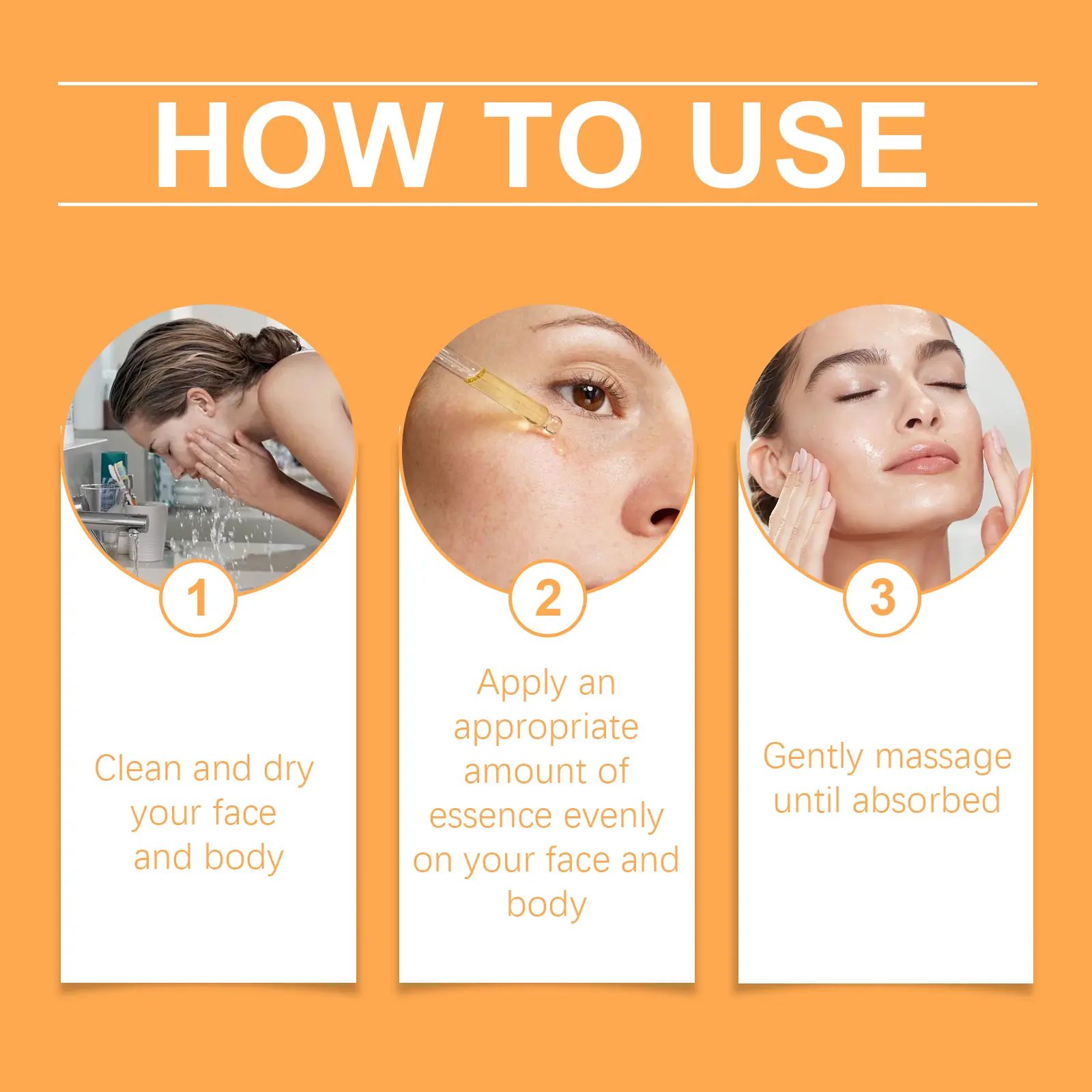 Moisturizing Facial Serum with Hyaluronic Acid & Vitamin C - West&Month 4 professional facial serum gentle moisturize daily West Month 465 7144
